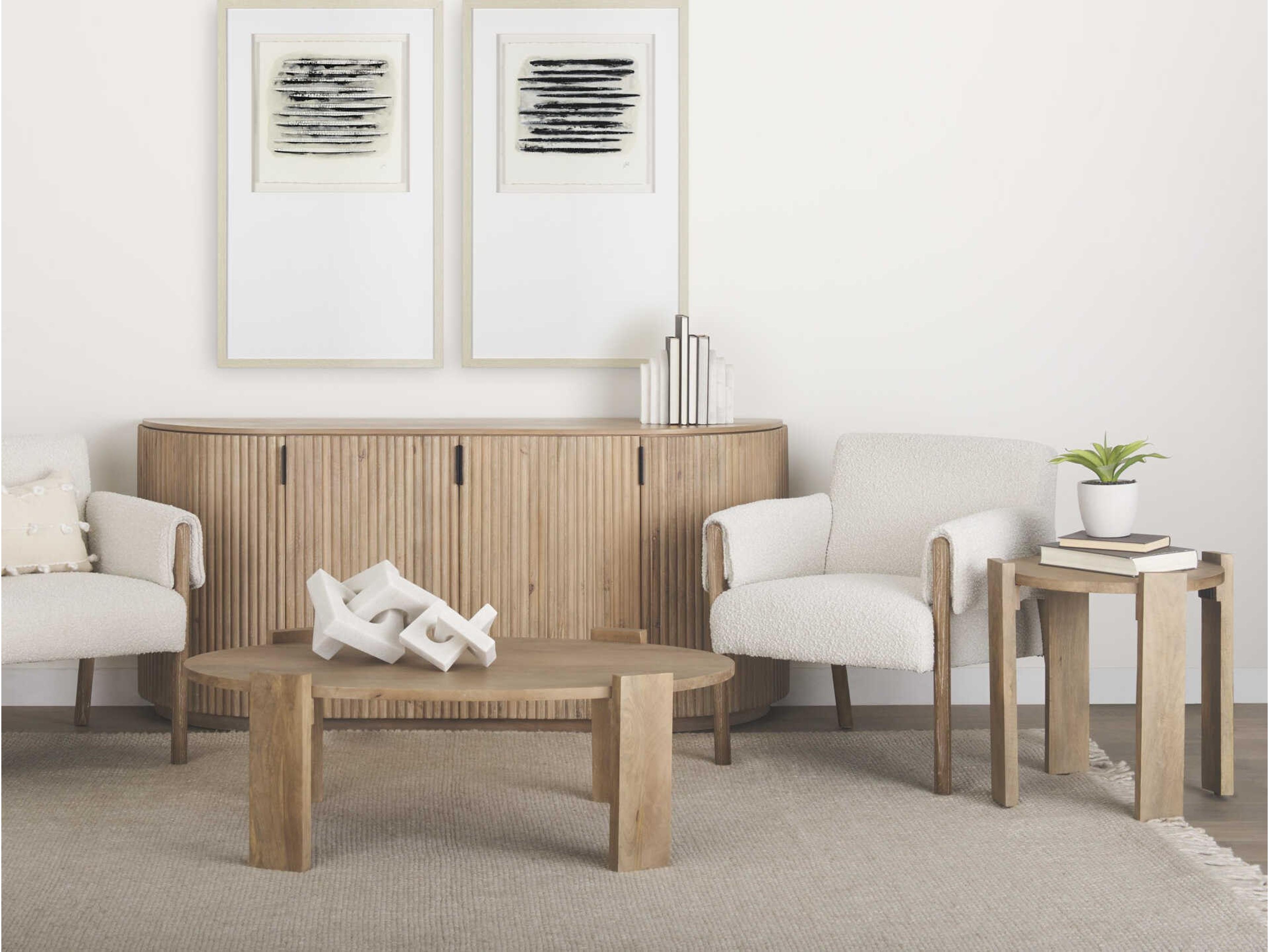 Mercana Evelyn Light Brown Oblong Coffee Table