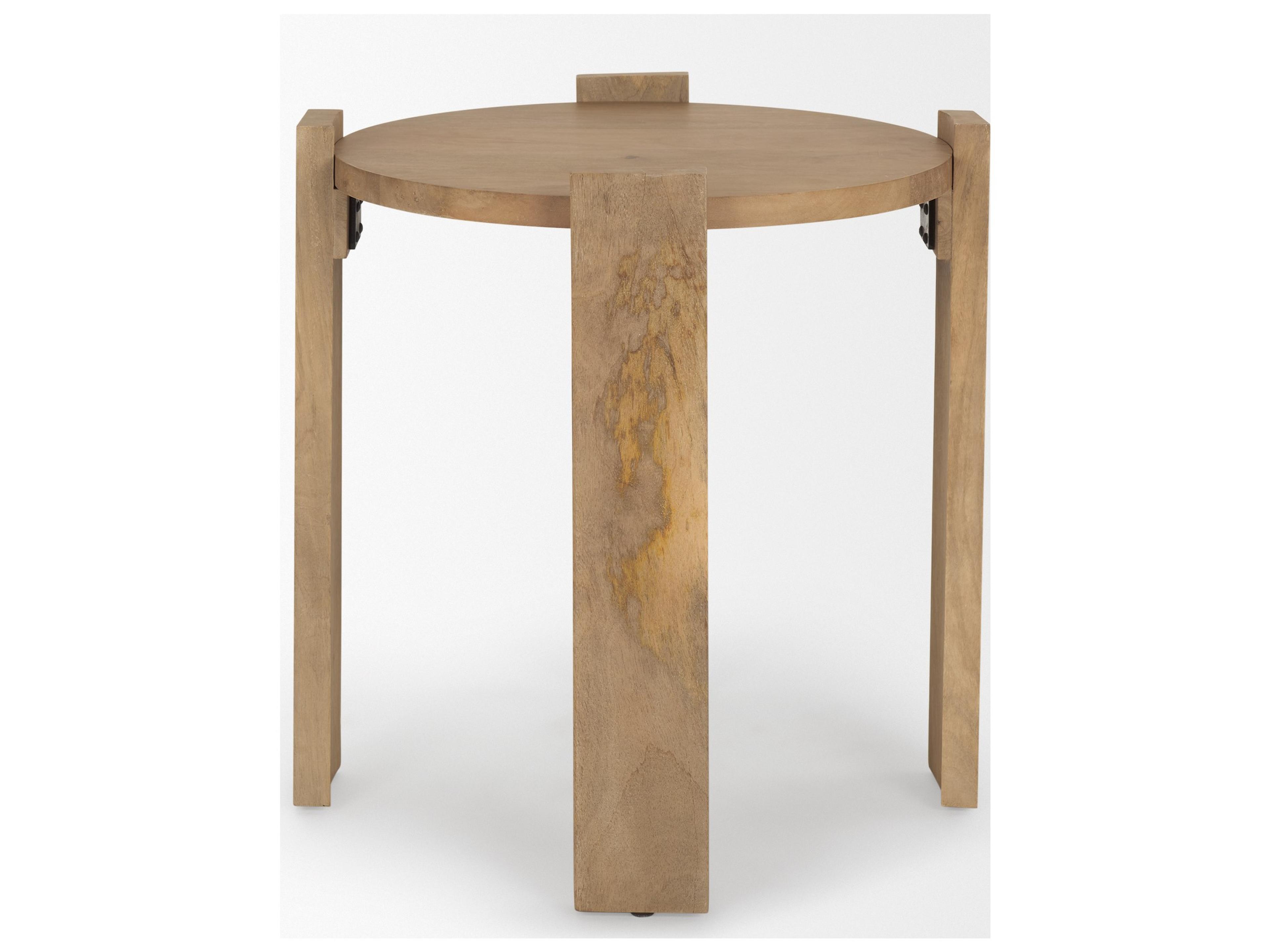 Mercana Evelyn Light Brown Round End/Side Table