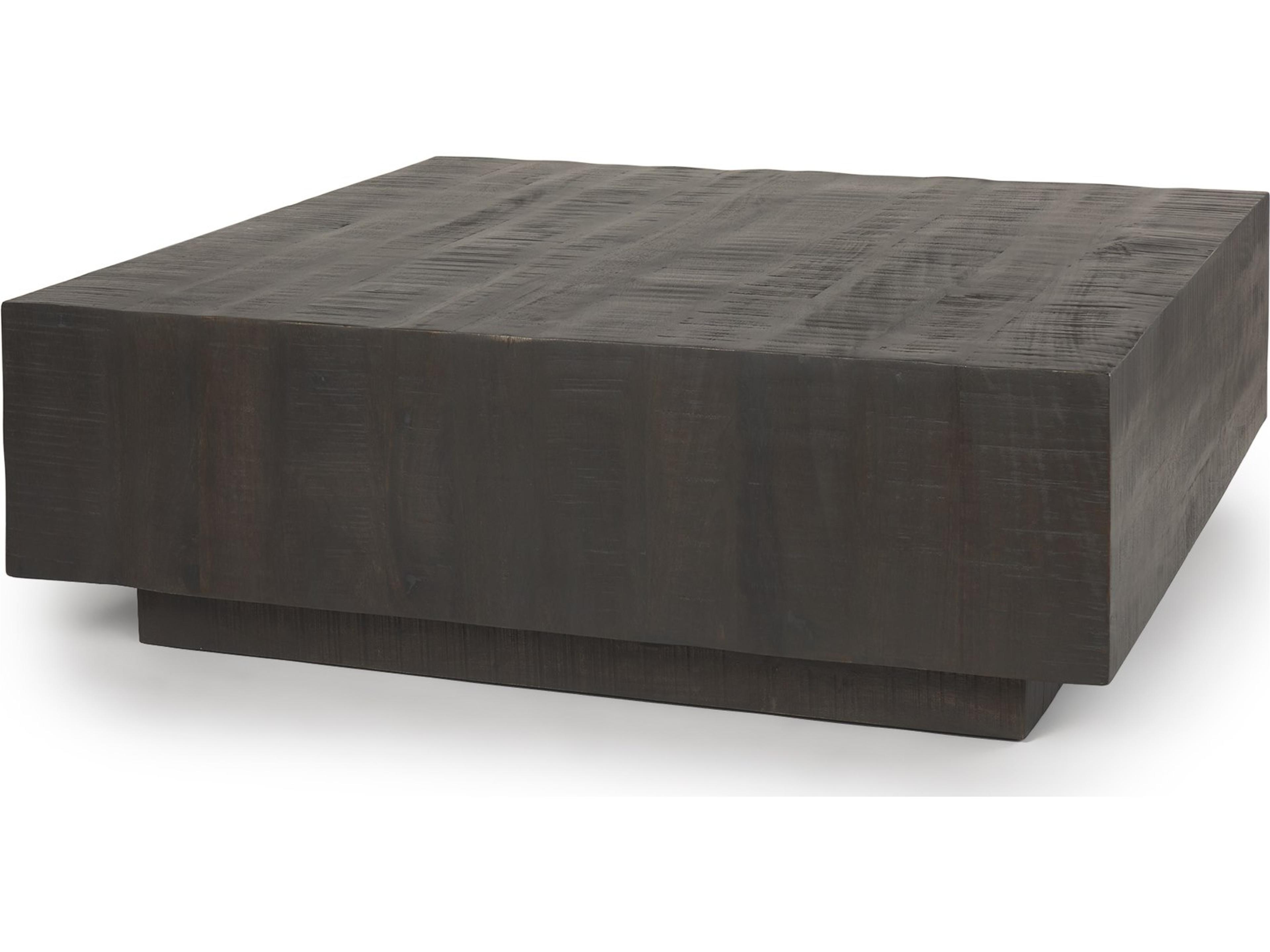 Hayden Dark Brown Wood Square Coffee Table