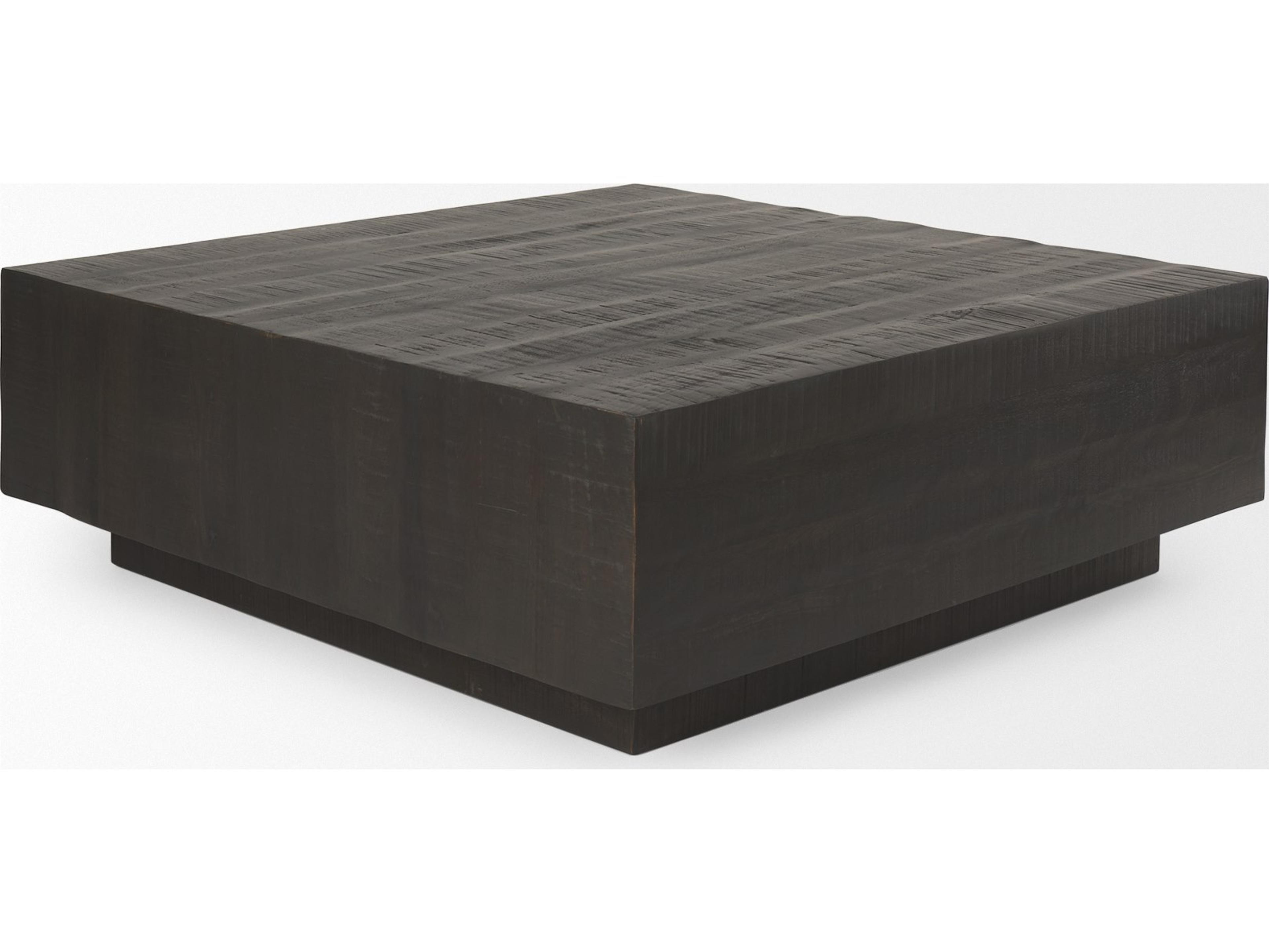 Mercana Hayden Dark Brown Wood Square Coffee Table