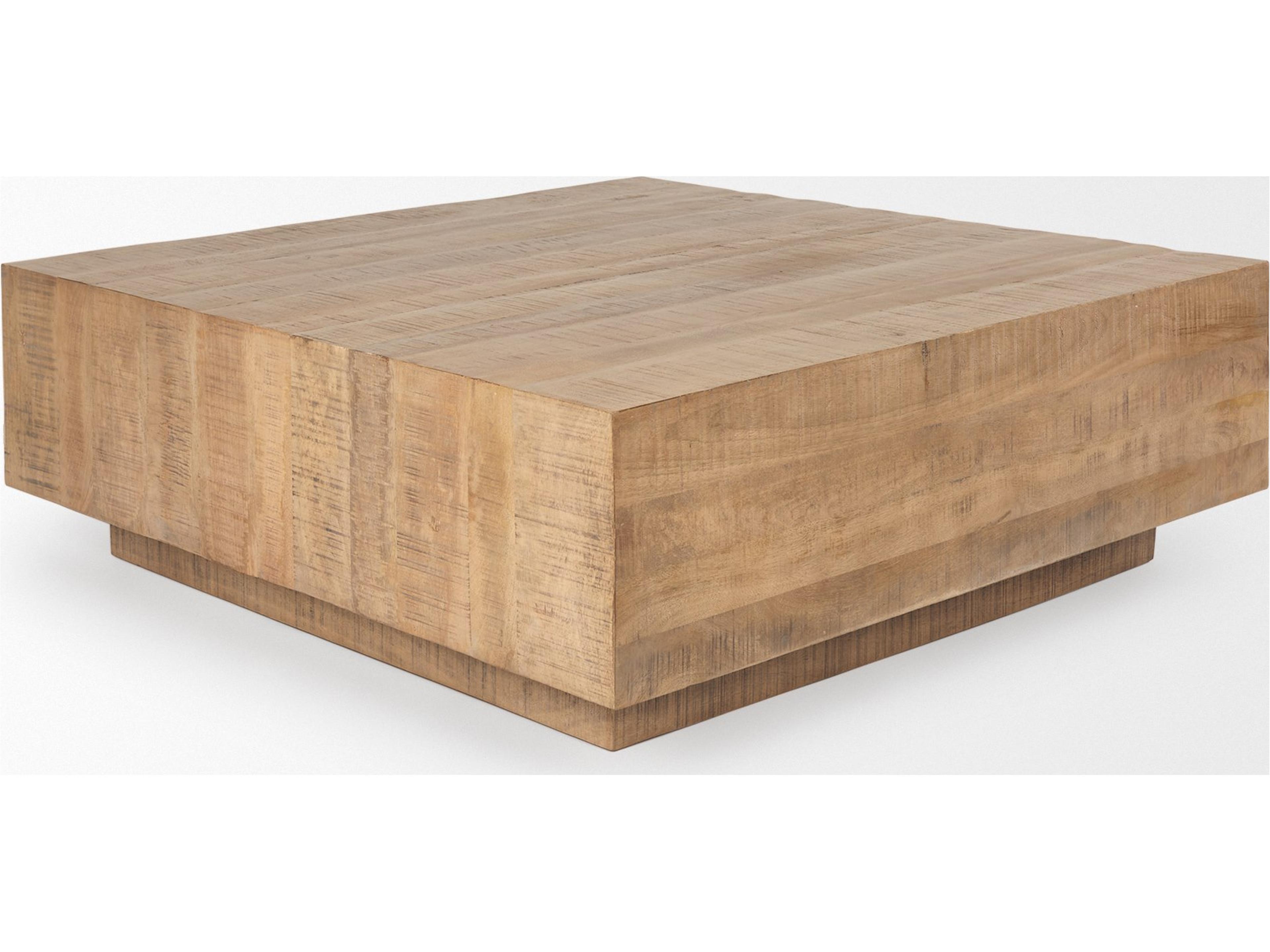 Mercana Hayden Light Brown Wood Square Coffee Table