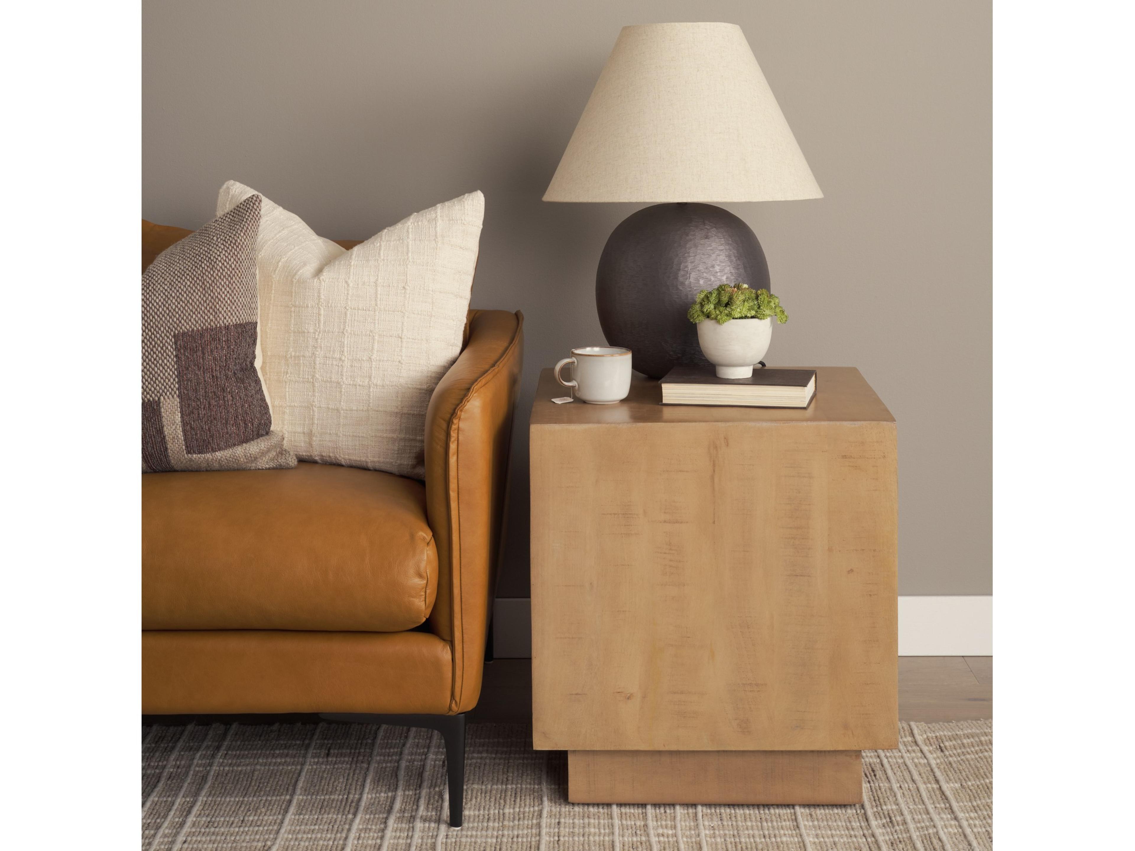 Mercana Hayden Light Brown Wood End/Side Table