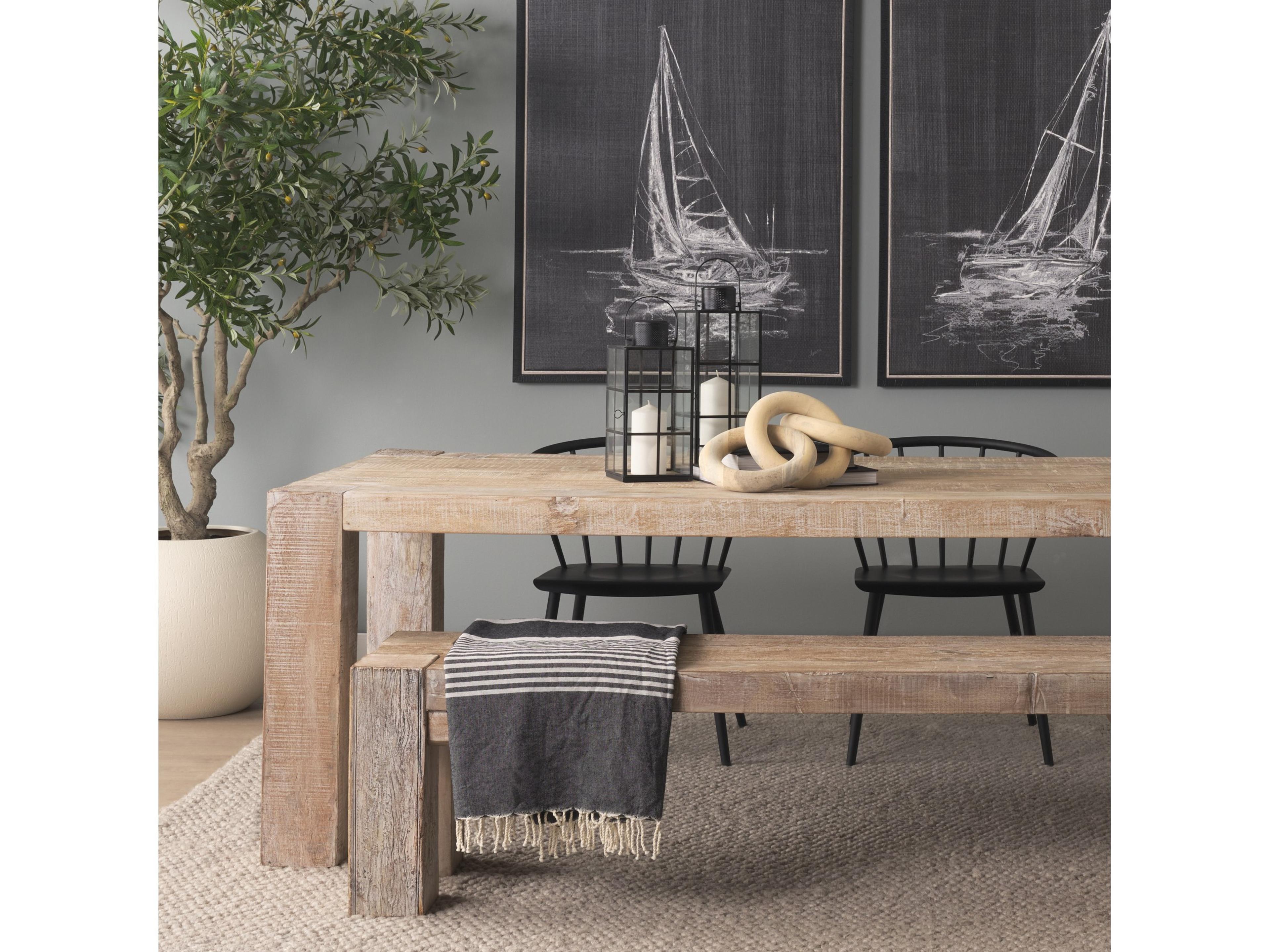 Mercana Alize Solid Wood Circular Chain Link Decorative Object