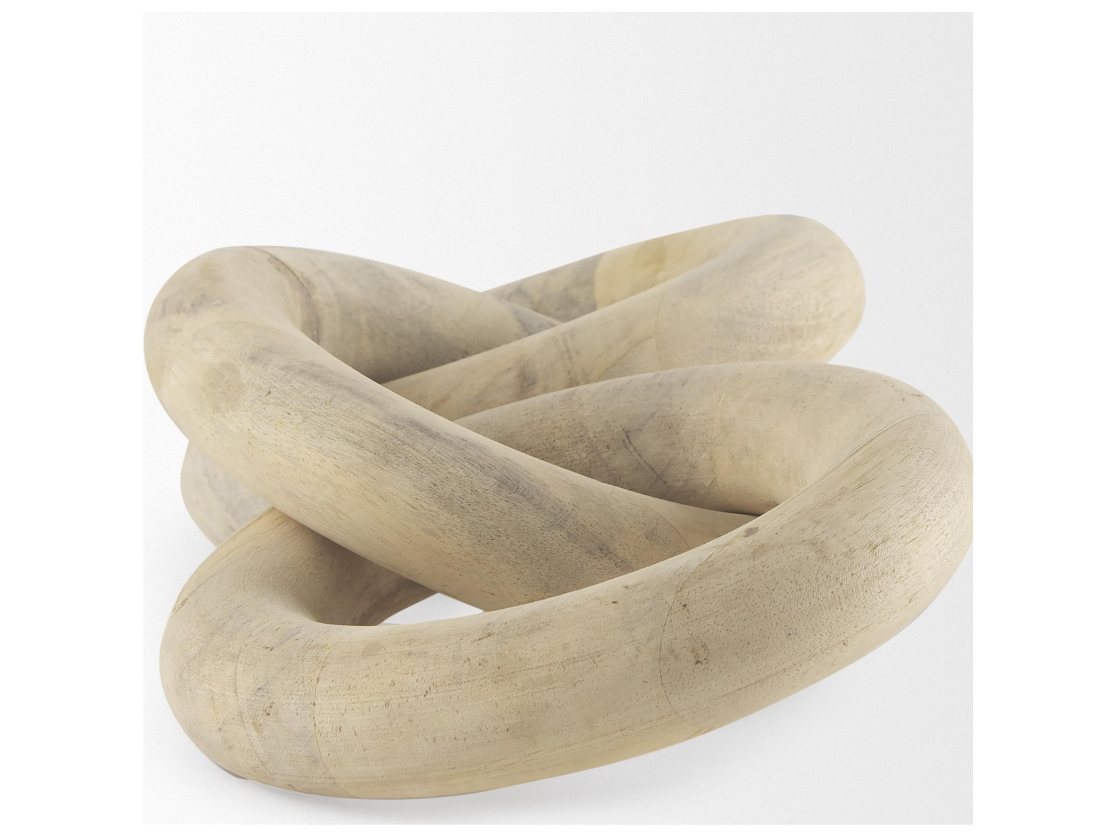 Mercana Alize Solid Wood Circular Chain Link Decorative Object