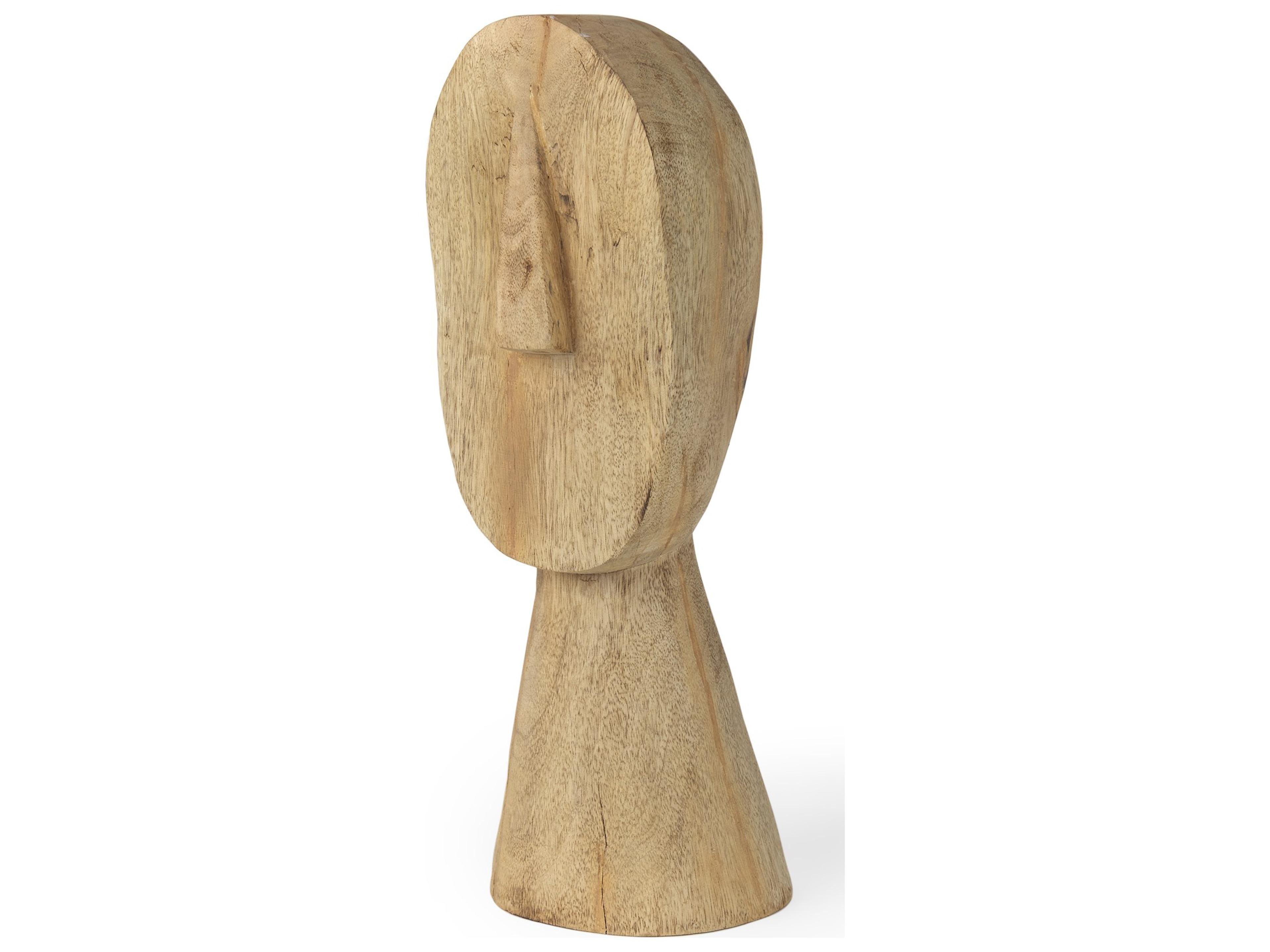 Ivan Large Wooden Head Sculpture