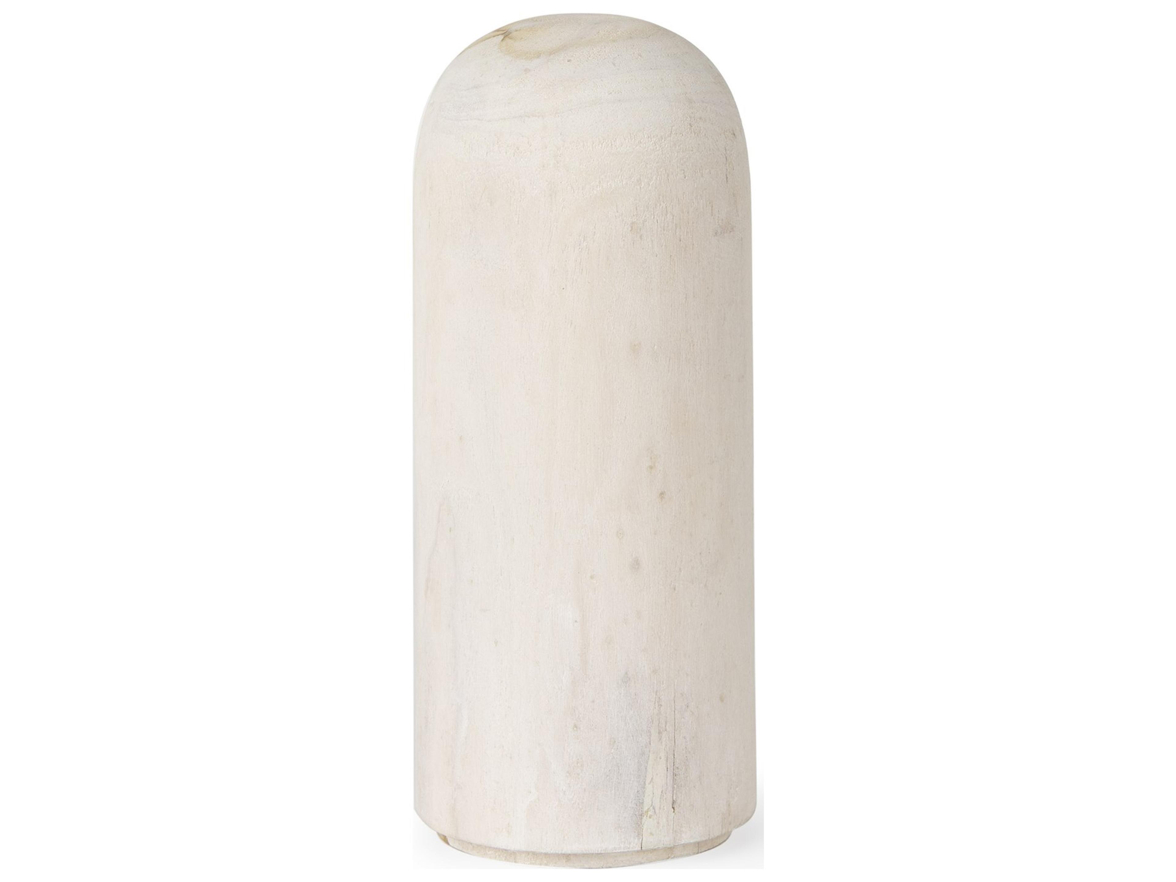Knox Medium White-Wash Wood Decorative Object