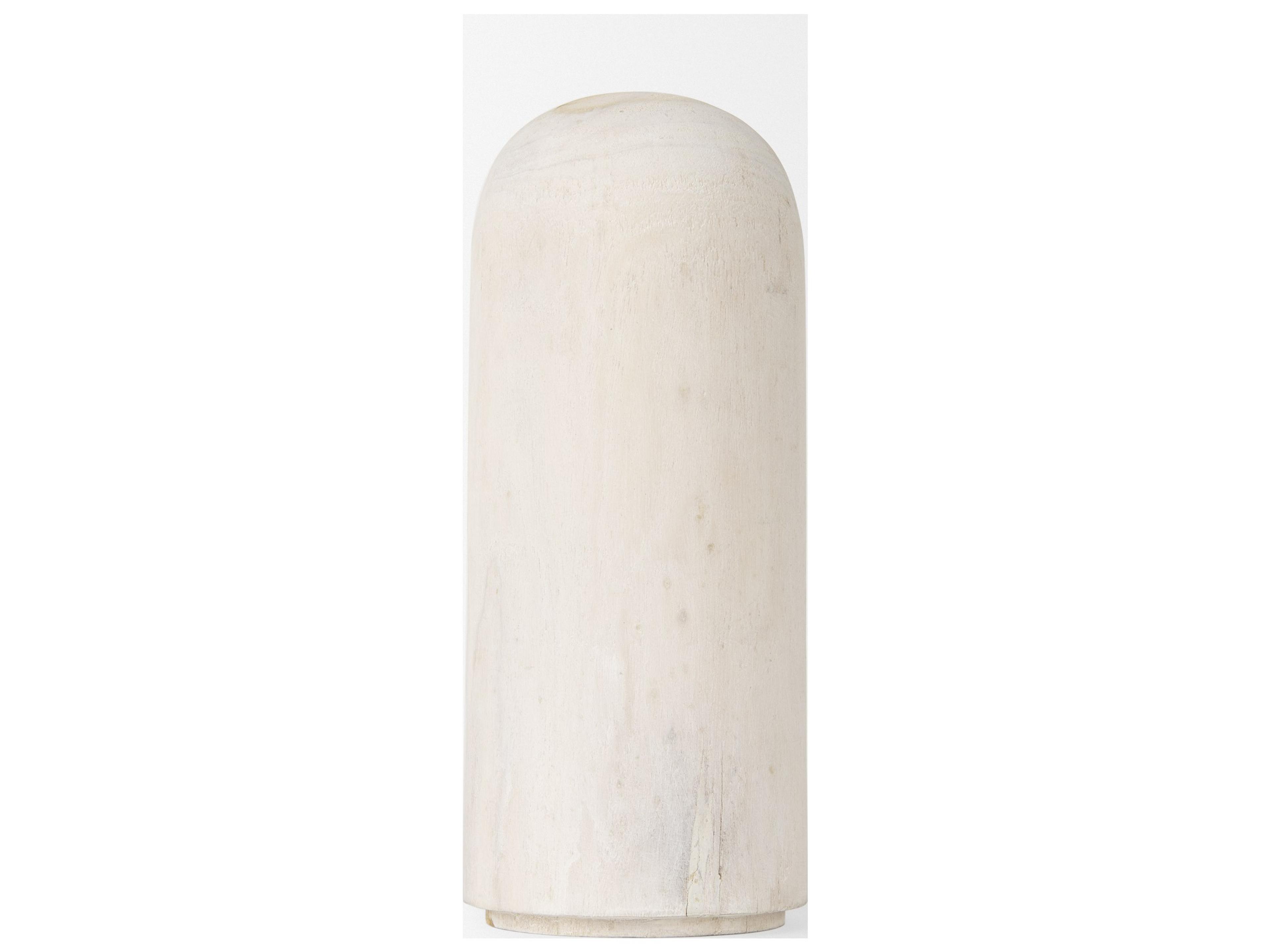 Mercana Knox Medium White-Wash Wood Decorative Object