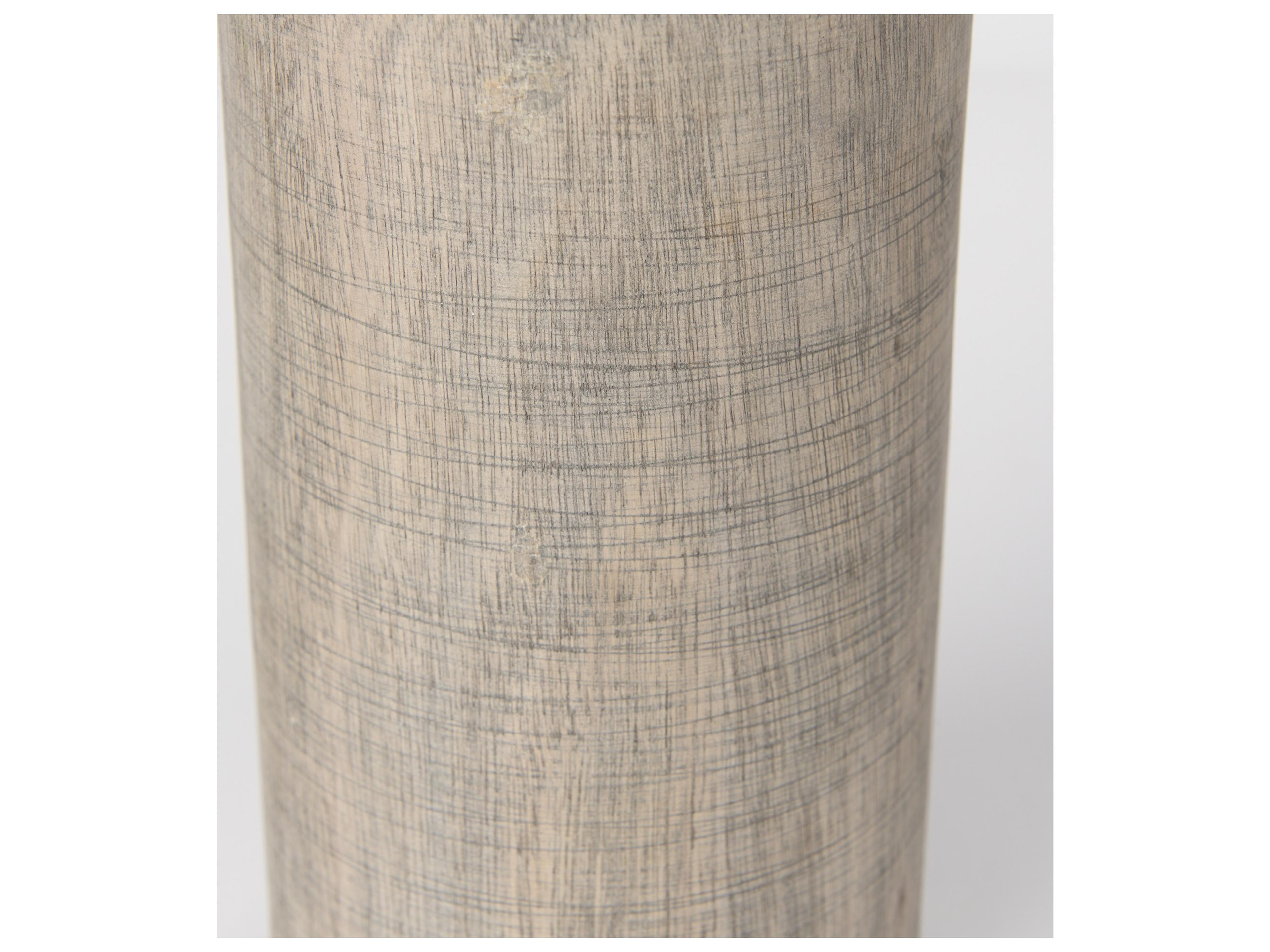 Mercana Knox Medium Gray-Wash Wood Decorative Object