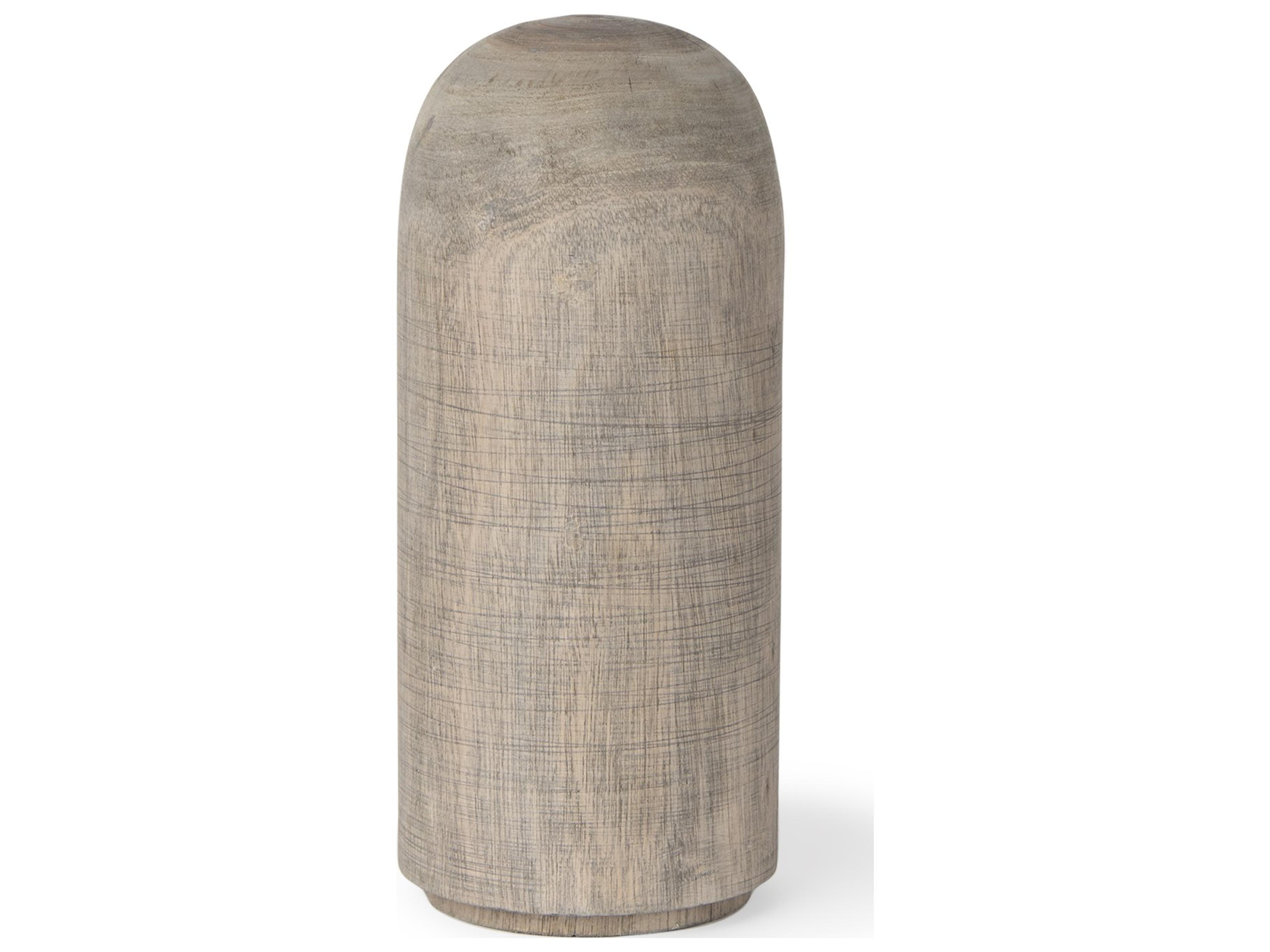Knox Medium Gray-Wash Wood Decorative Object