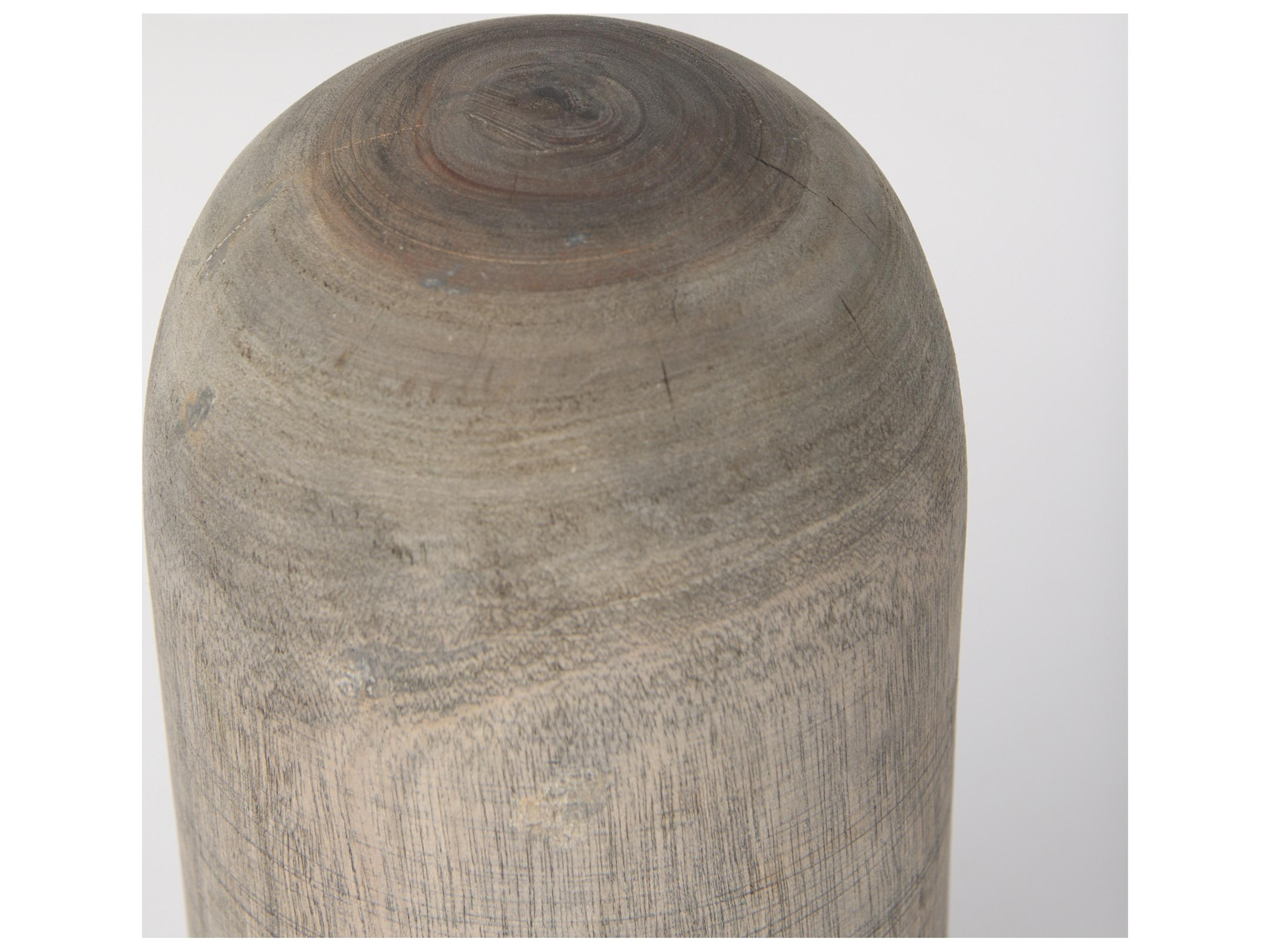 Mercana Knox Medium Gray-Wash Wood Decorative Object