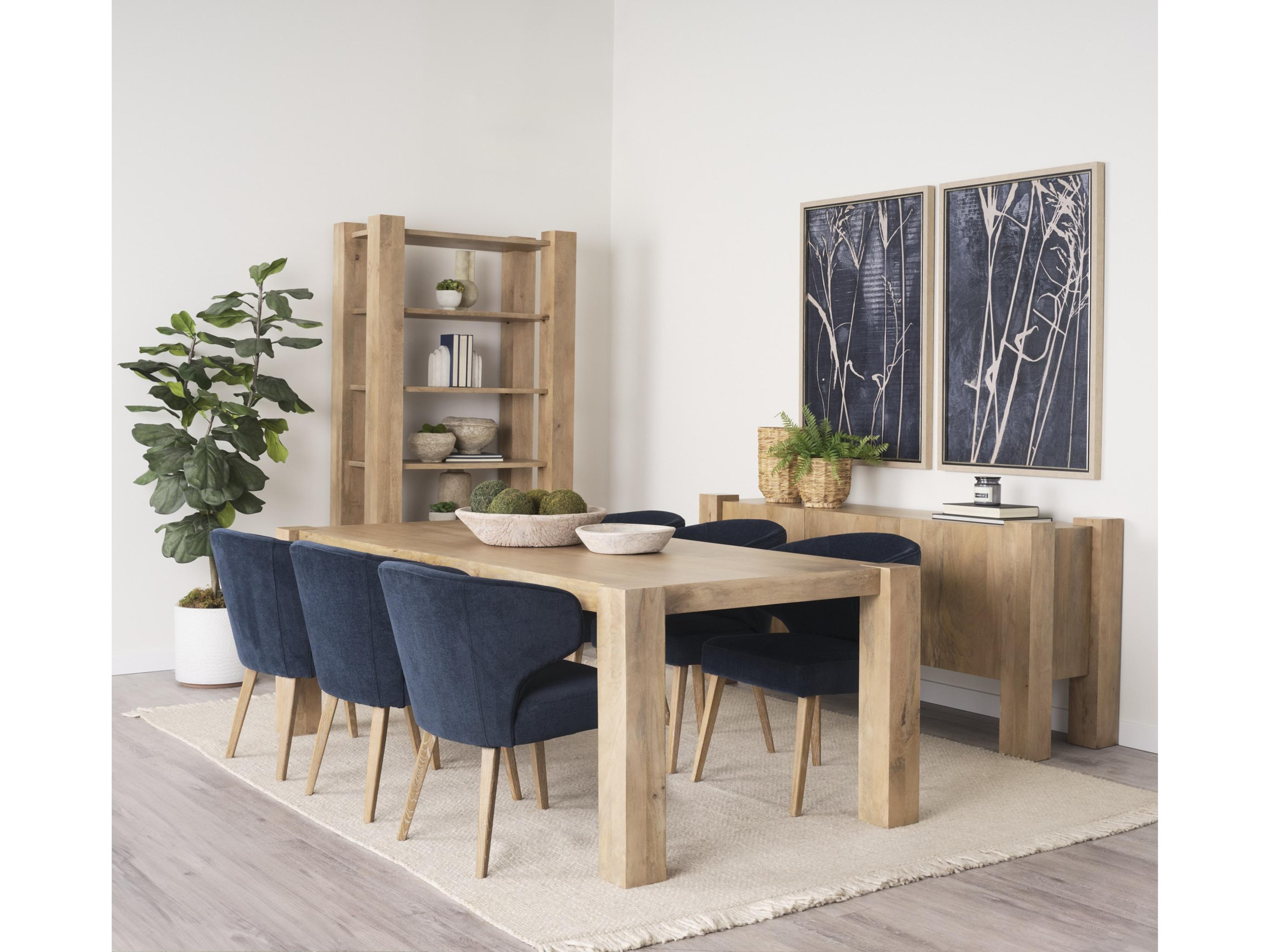 Mercana Nikita Set of 2 Large Light-Wash Reclaimed Wood Bowls