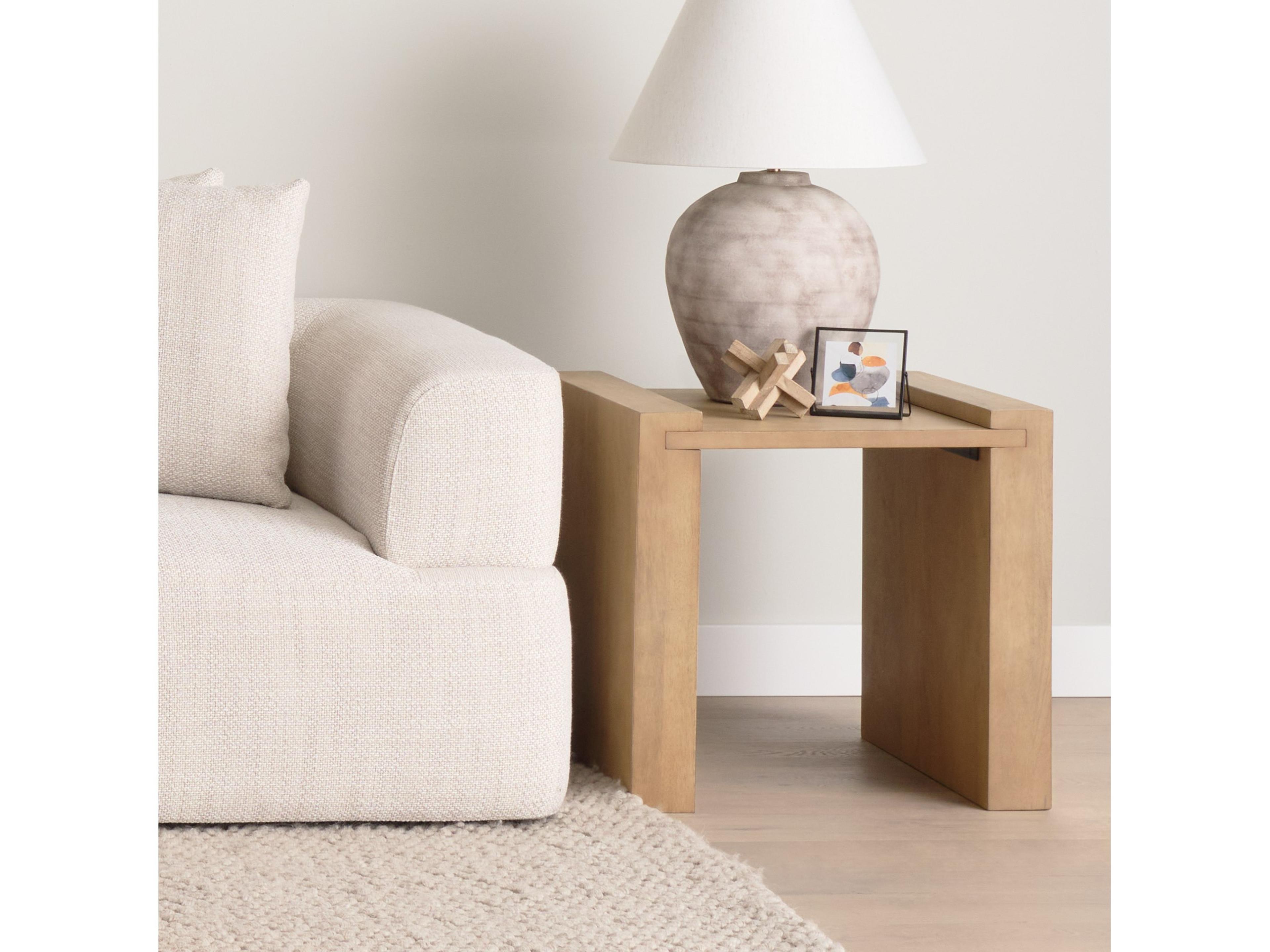 Mercana Athelia Light Wood Accent Table