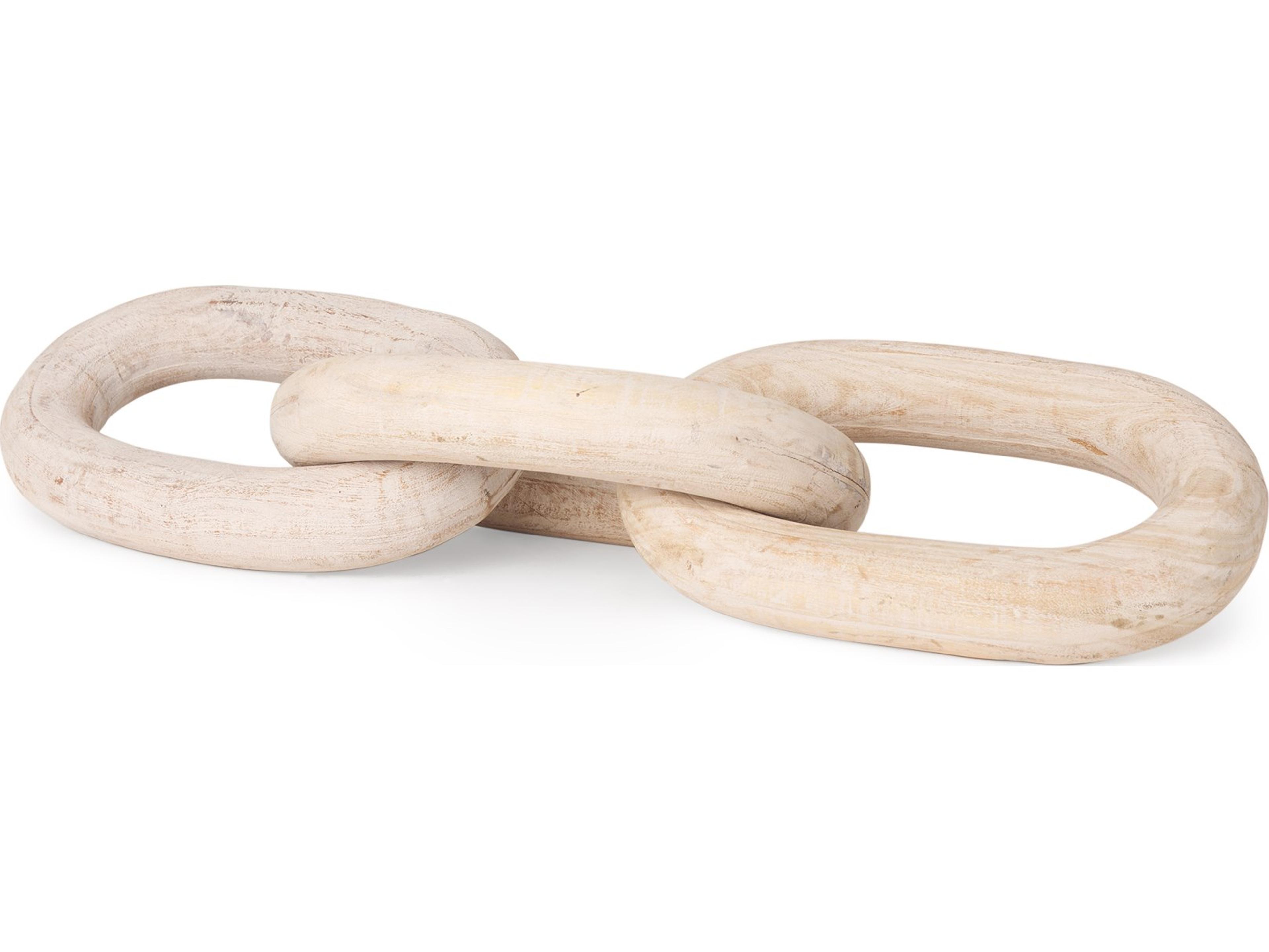 Tayla Large Blonde Wood Chain Link