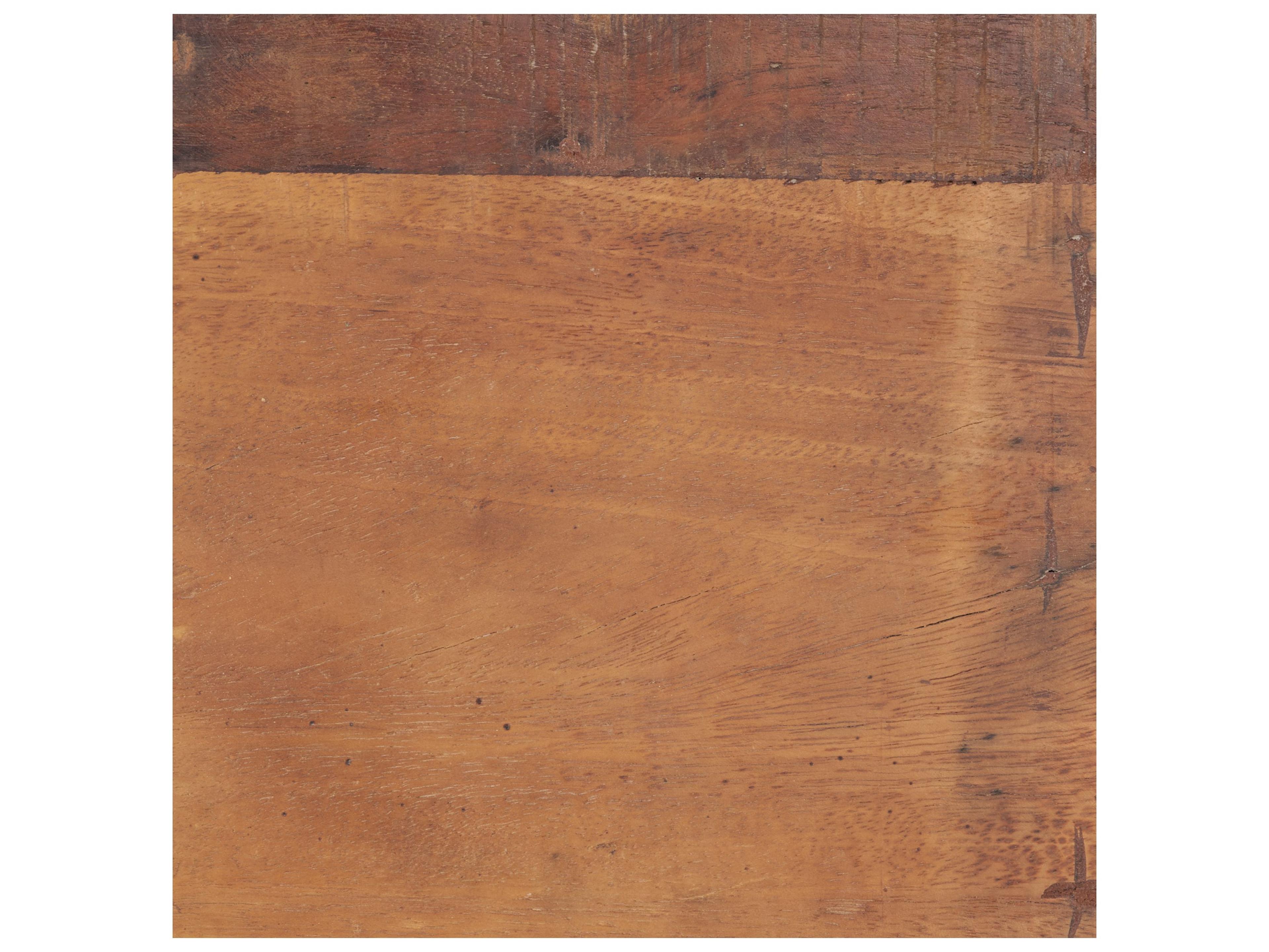 Mercana Jadine Set of 2 Medium Brown Wood w/ Black Metal Rectangle Frames