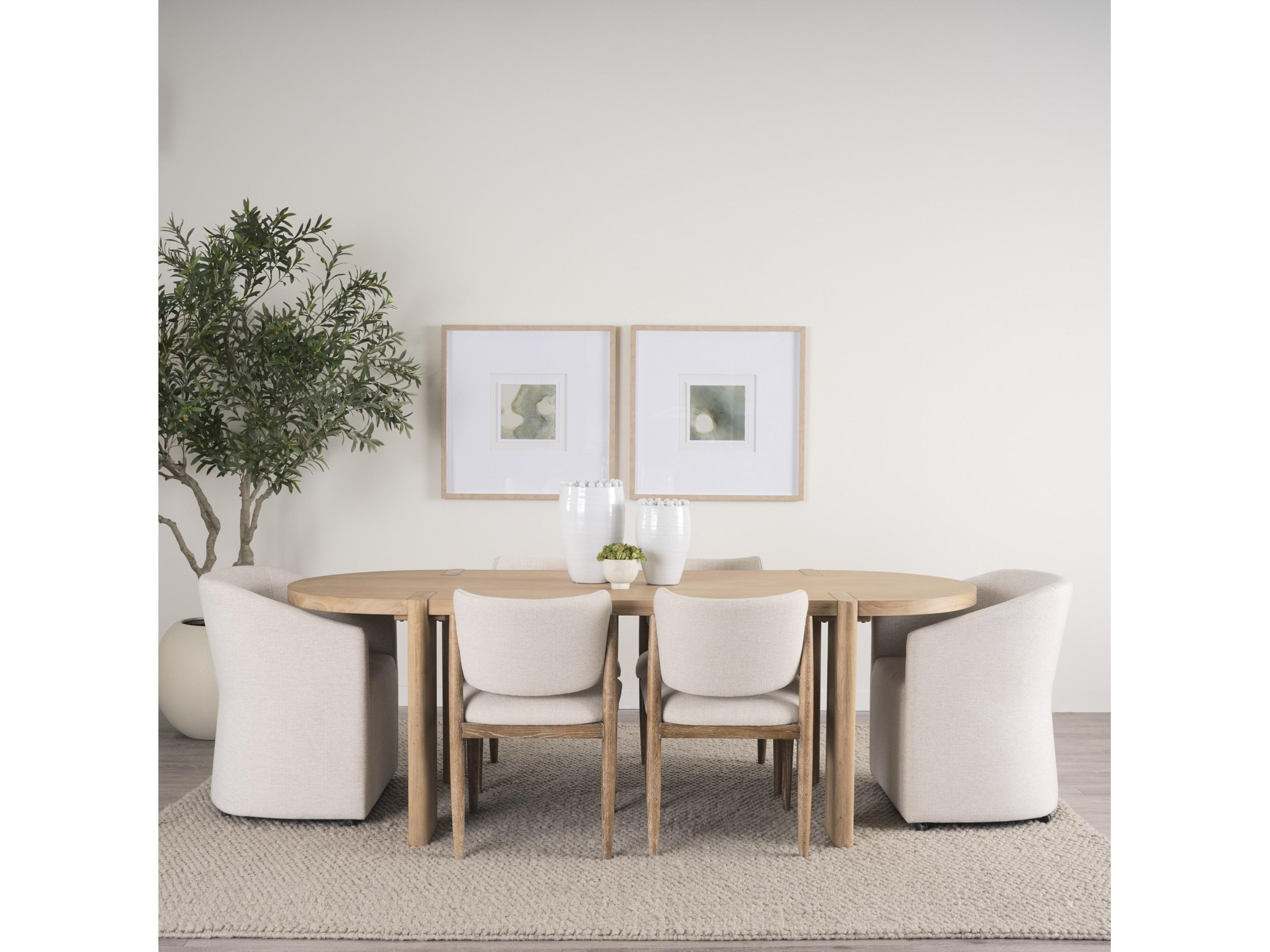 Mercana Basin Medium Off-White Glazed Vase