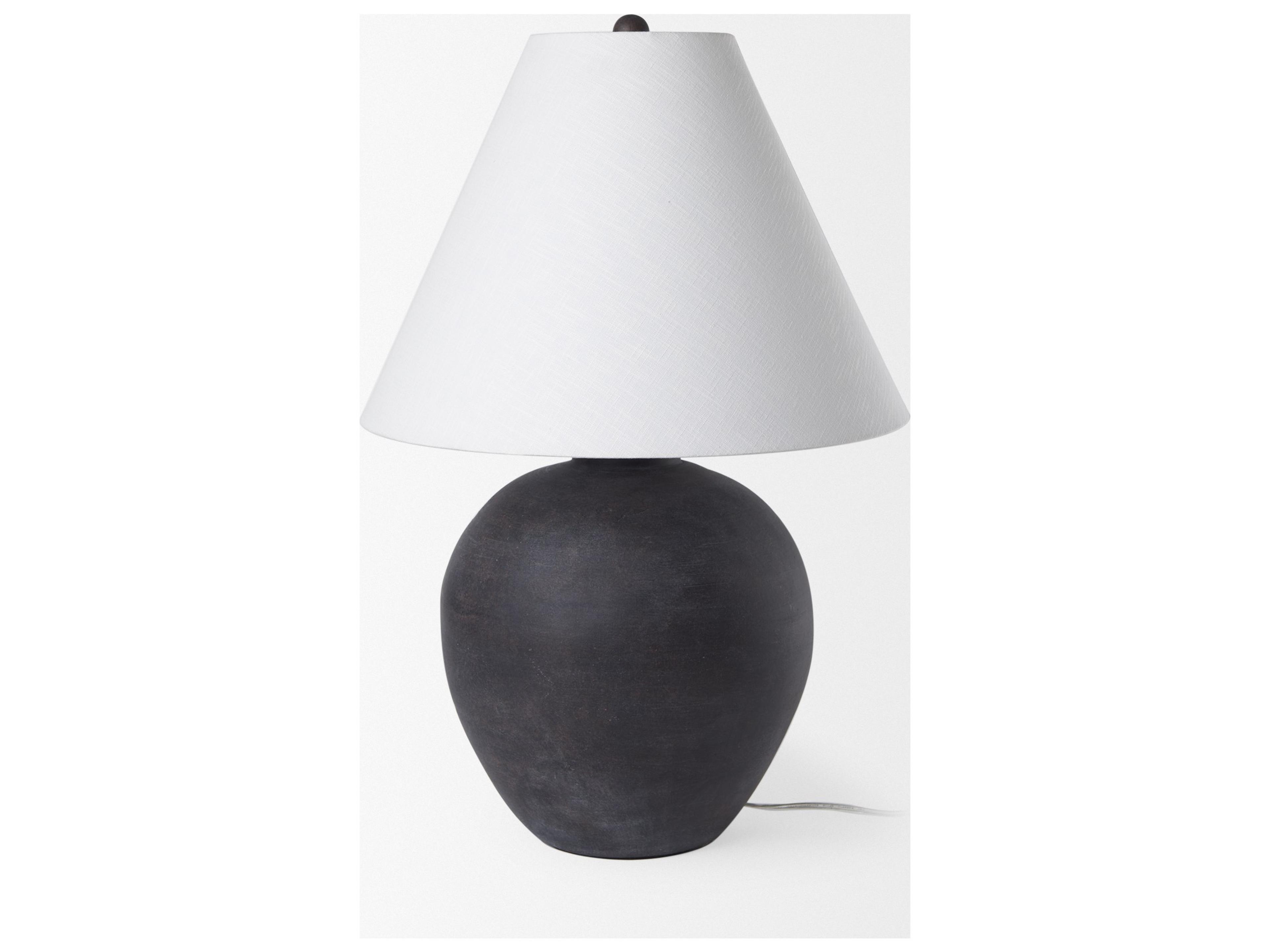 Mercana Marvin Black Ceramic Table Lamp