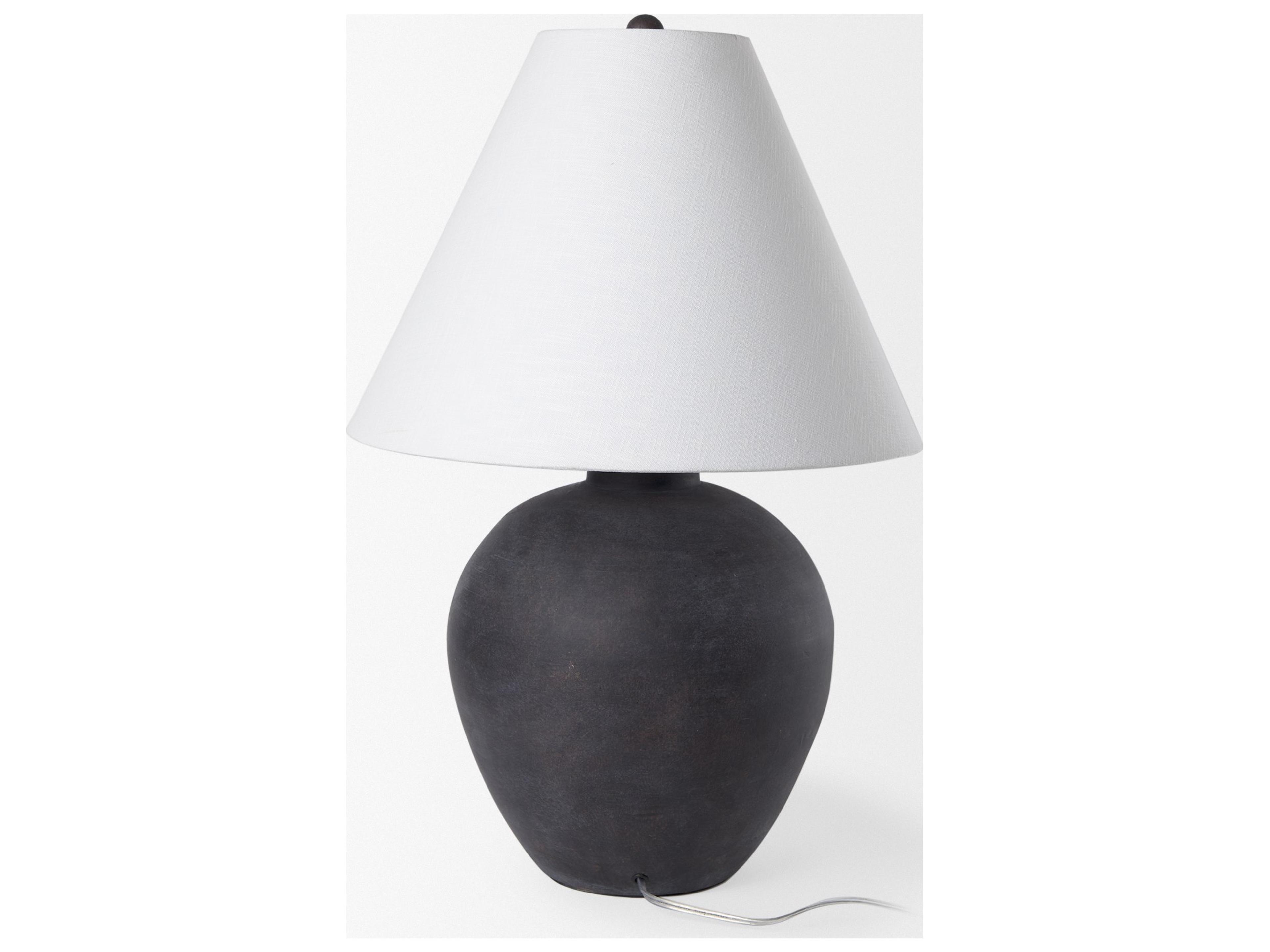 Mercana Marvin Black Ceramic Table Lamp
