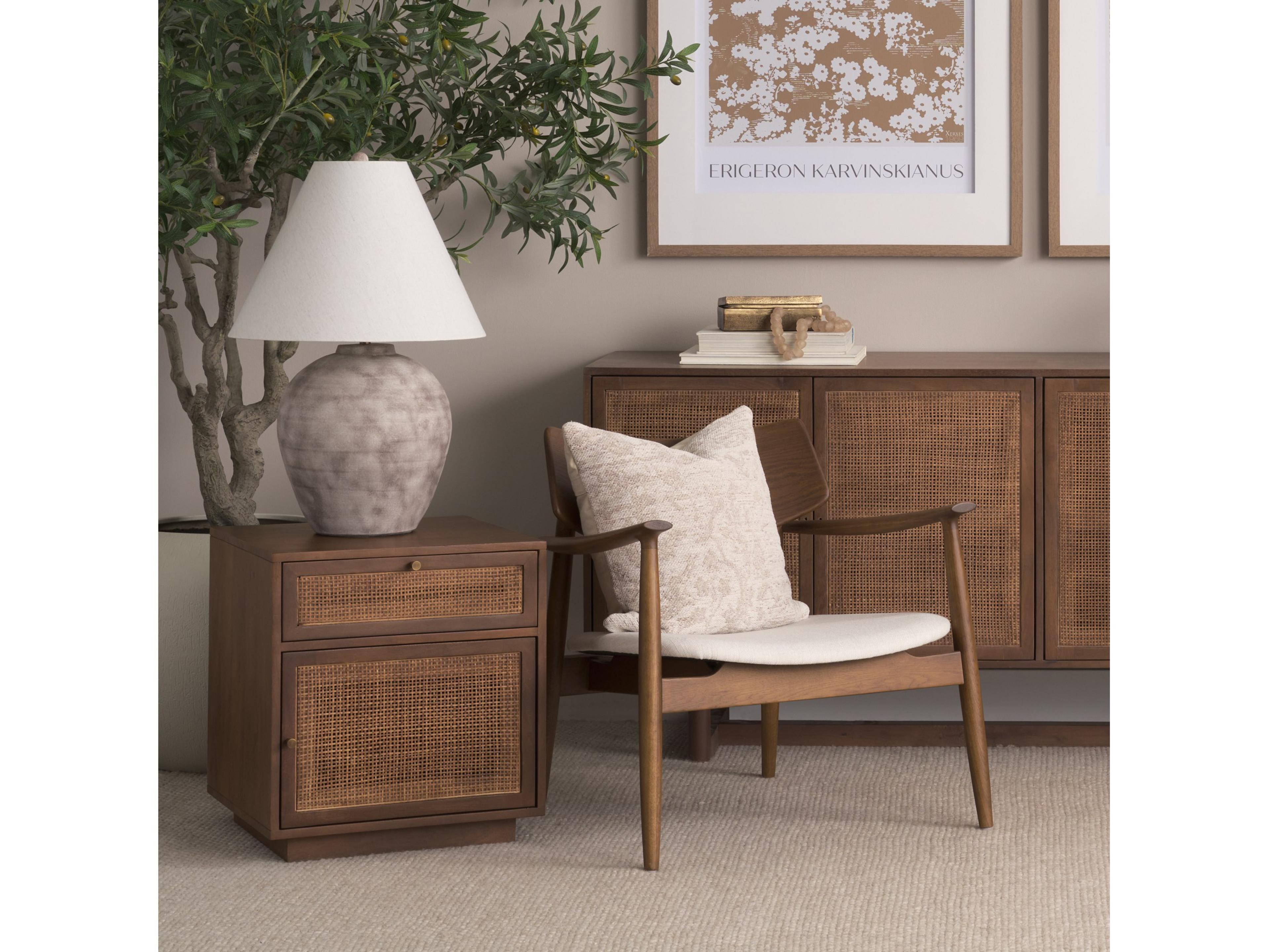 Mercana Marvin Taupe Ceramic Table Lamp