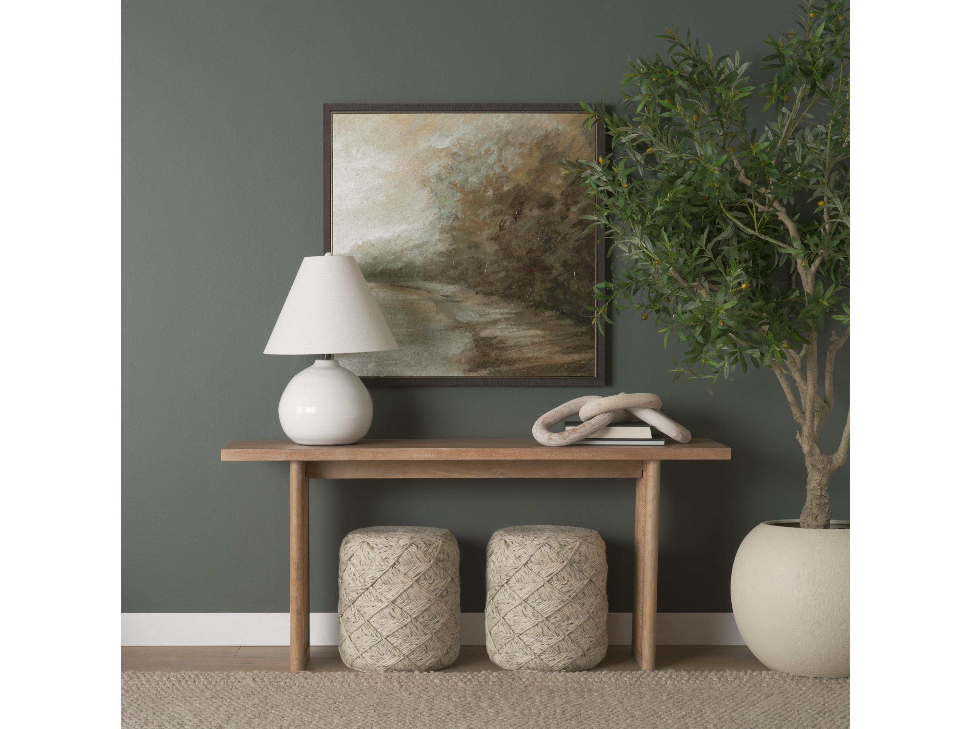 Mercana Mehdi White Ceramic Table Lamp