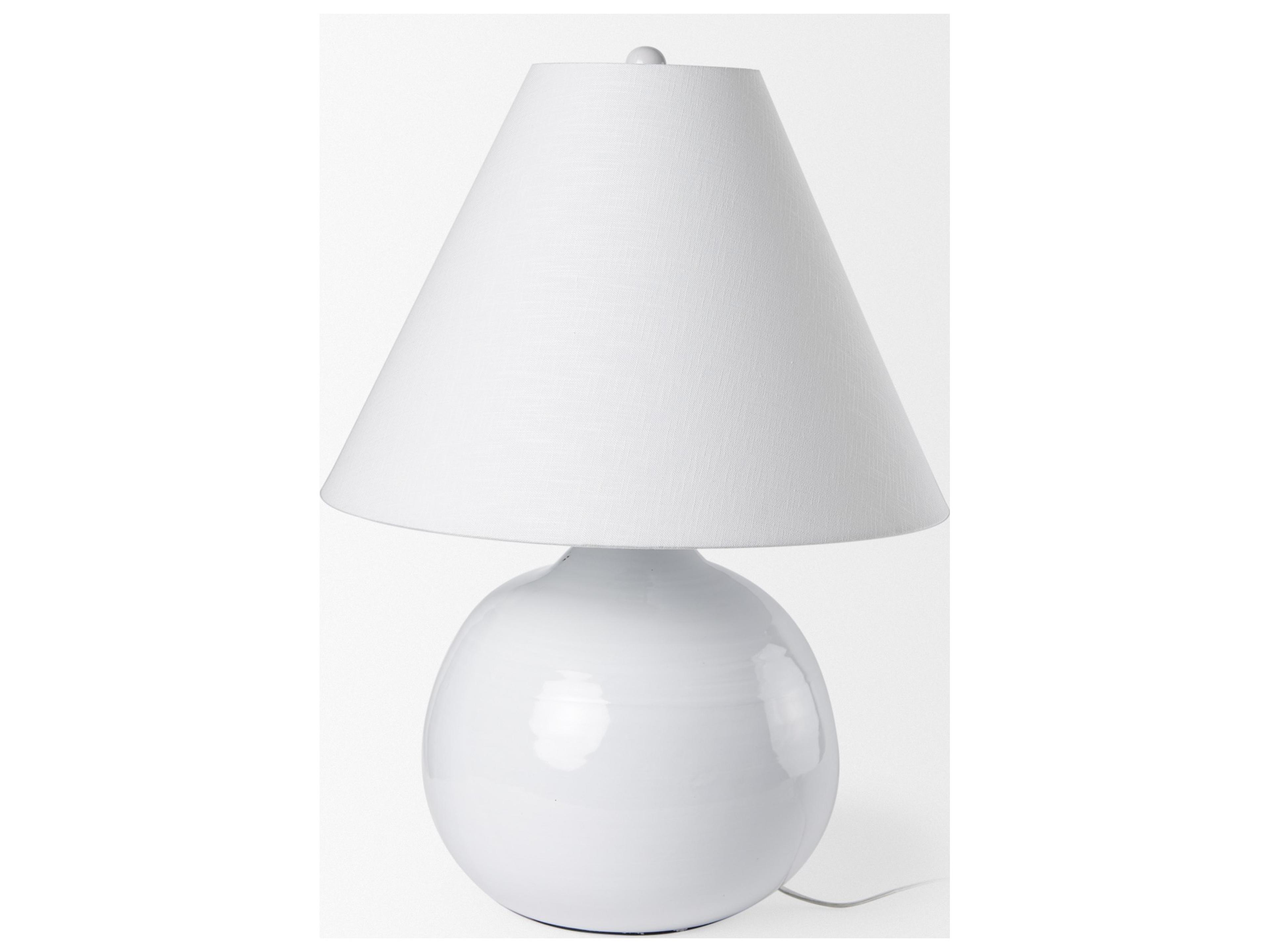 Mercana Mehdi White Ceramic Table Lamp