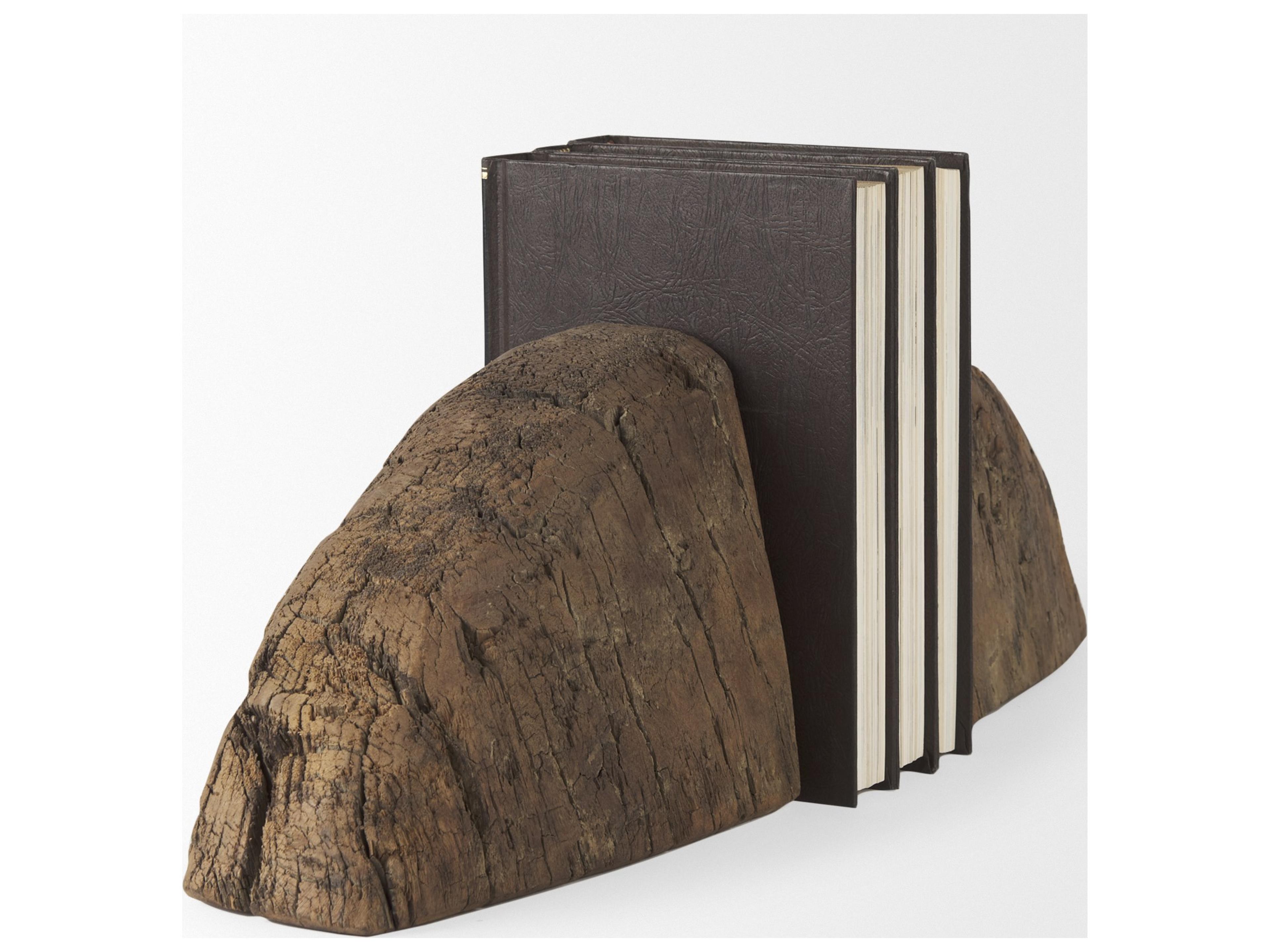 Mercana Incana Handmade Reclaimed Wooden Bookends