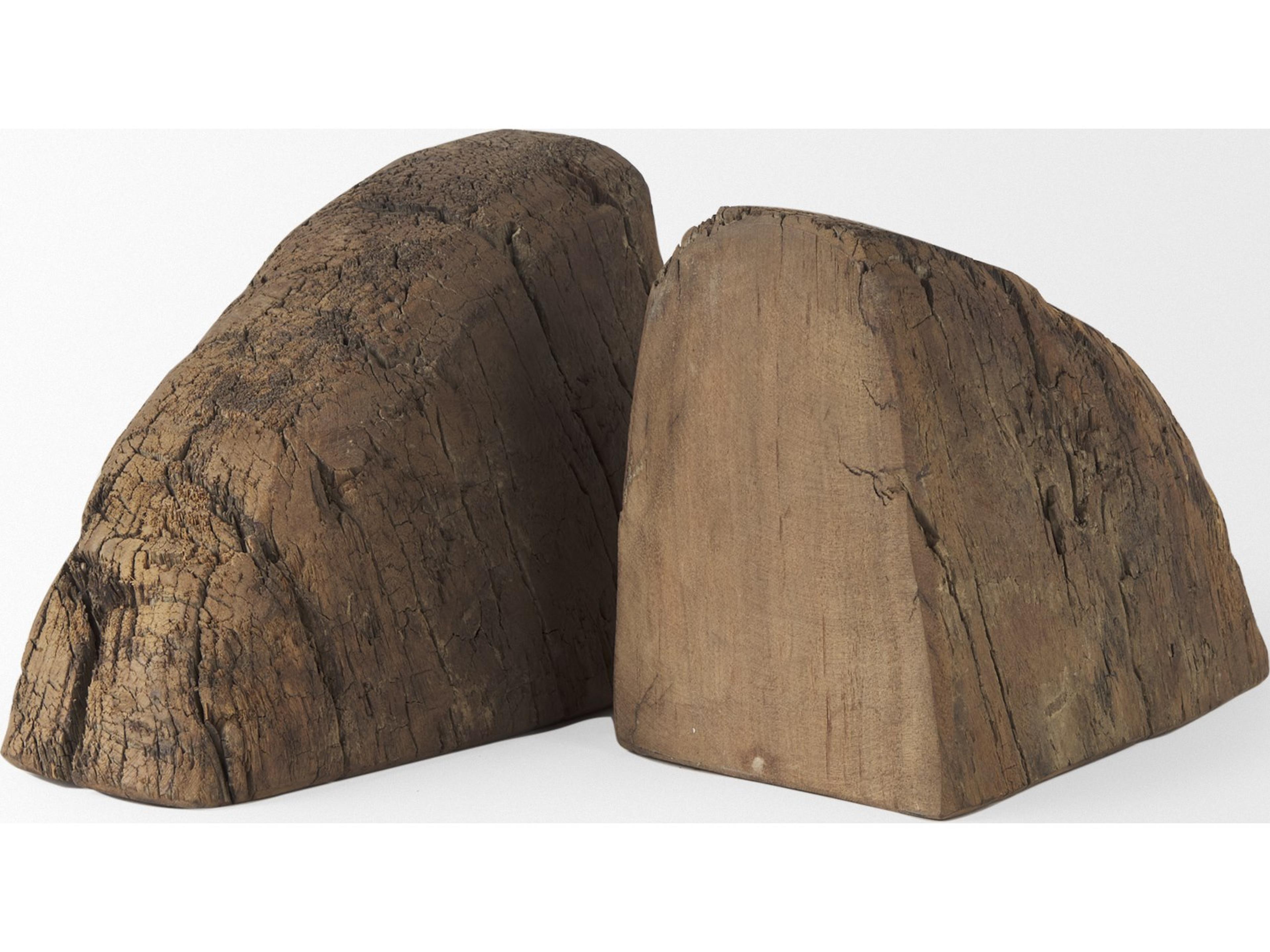 Mercana Incana Handmade Reclaimed Wooden Bookends