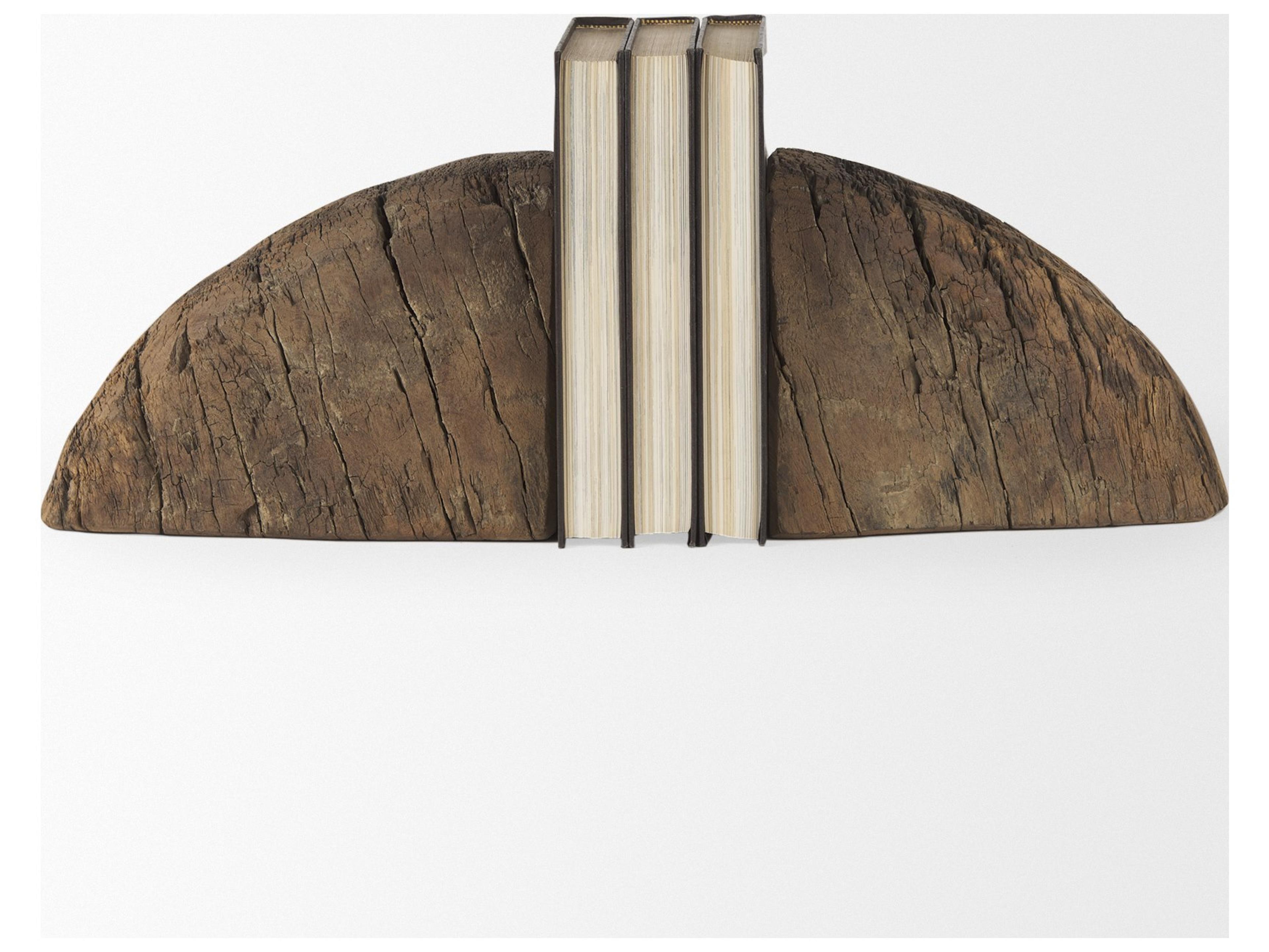 Mercana Incana Handmade Reclaimed Wooden Bookends