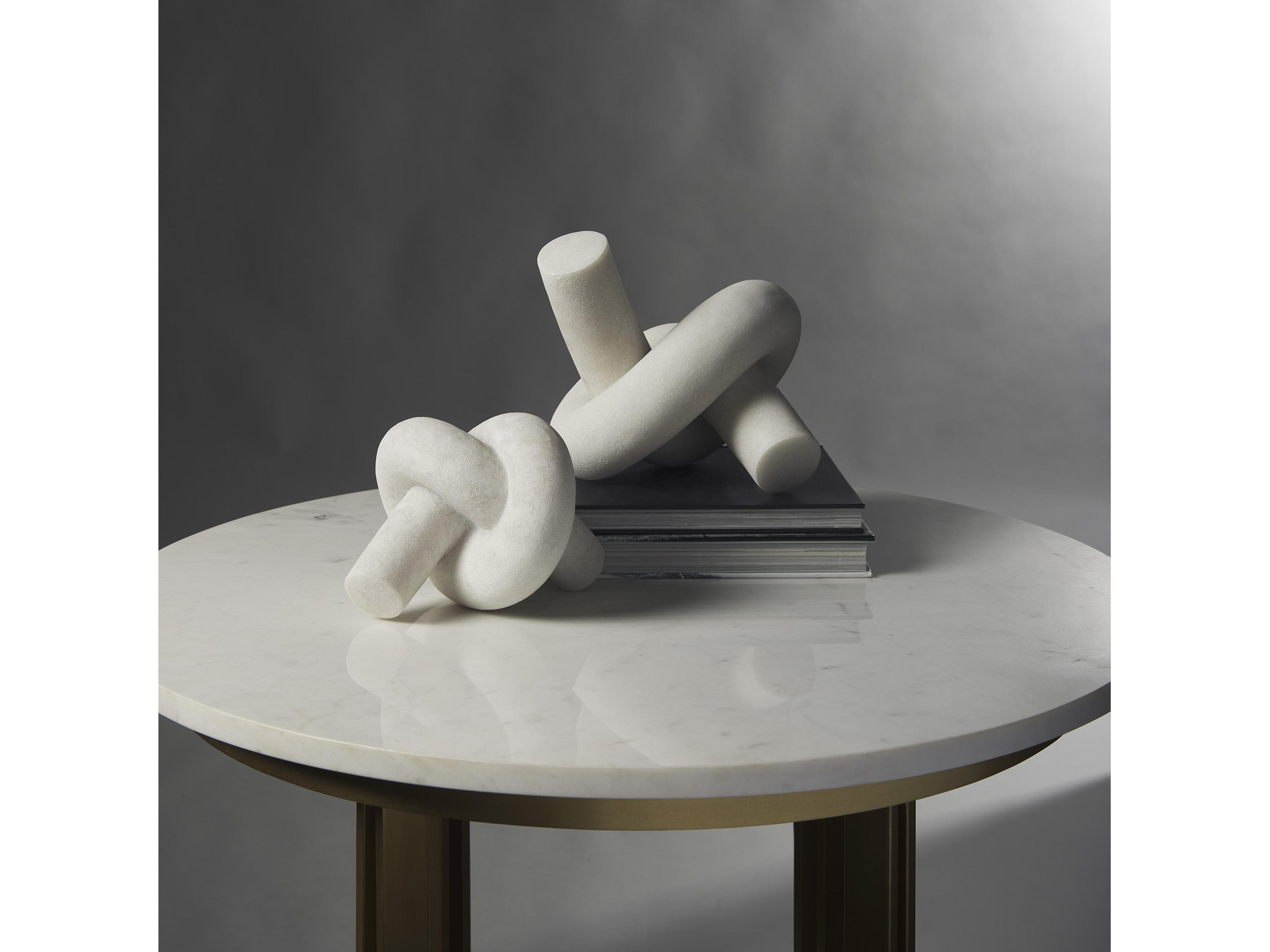 Mercana Otto  Granite Resin Large Knot Sculpture Decorative Object