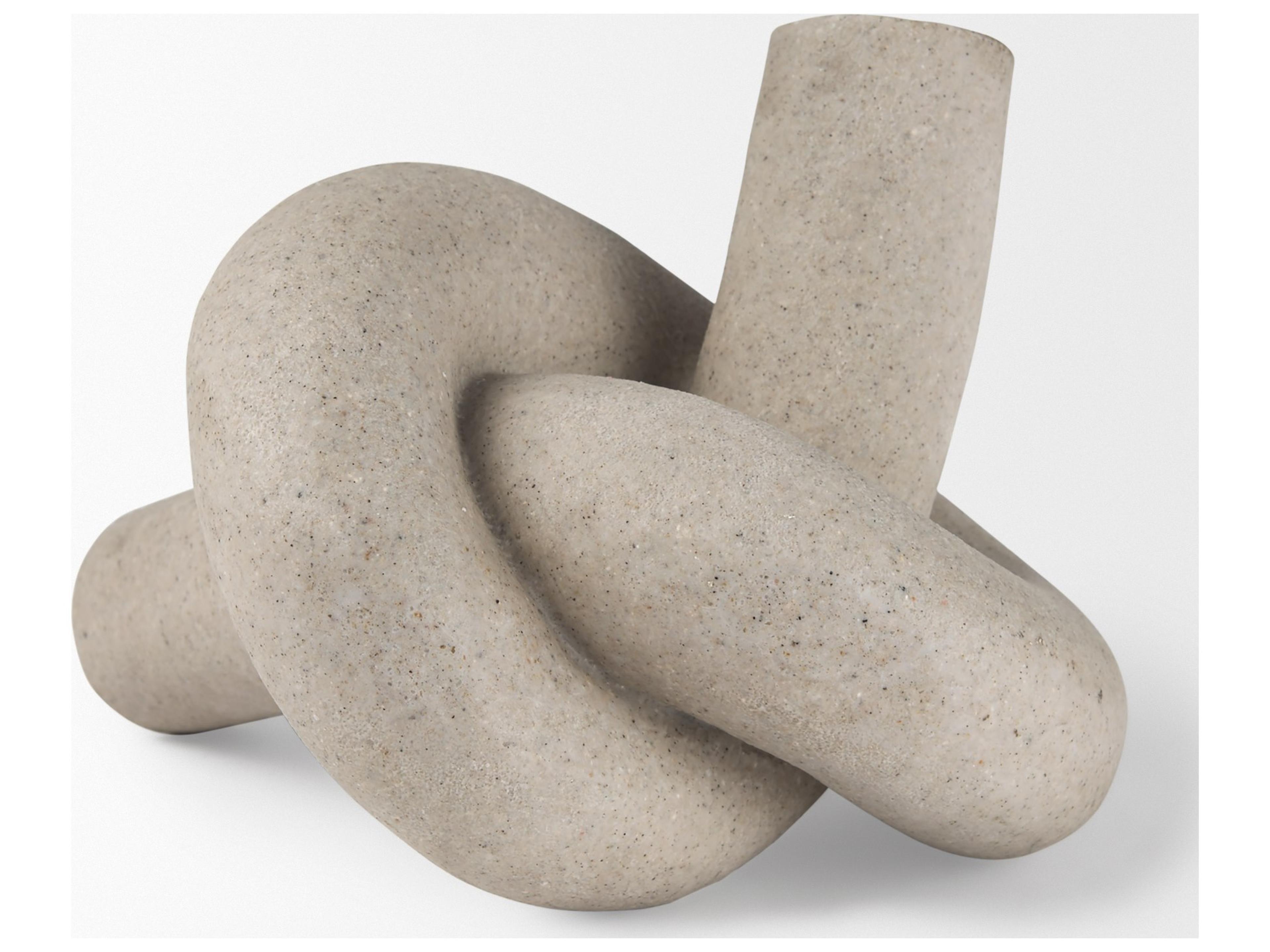 Mercana Otto  Sandstone Resin Large Knot Sculpture Decorative Object