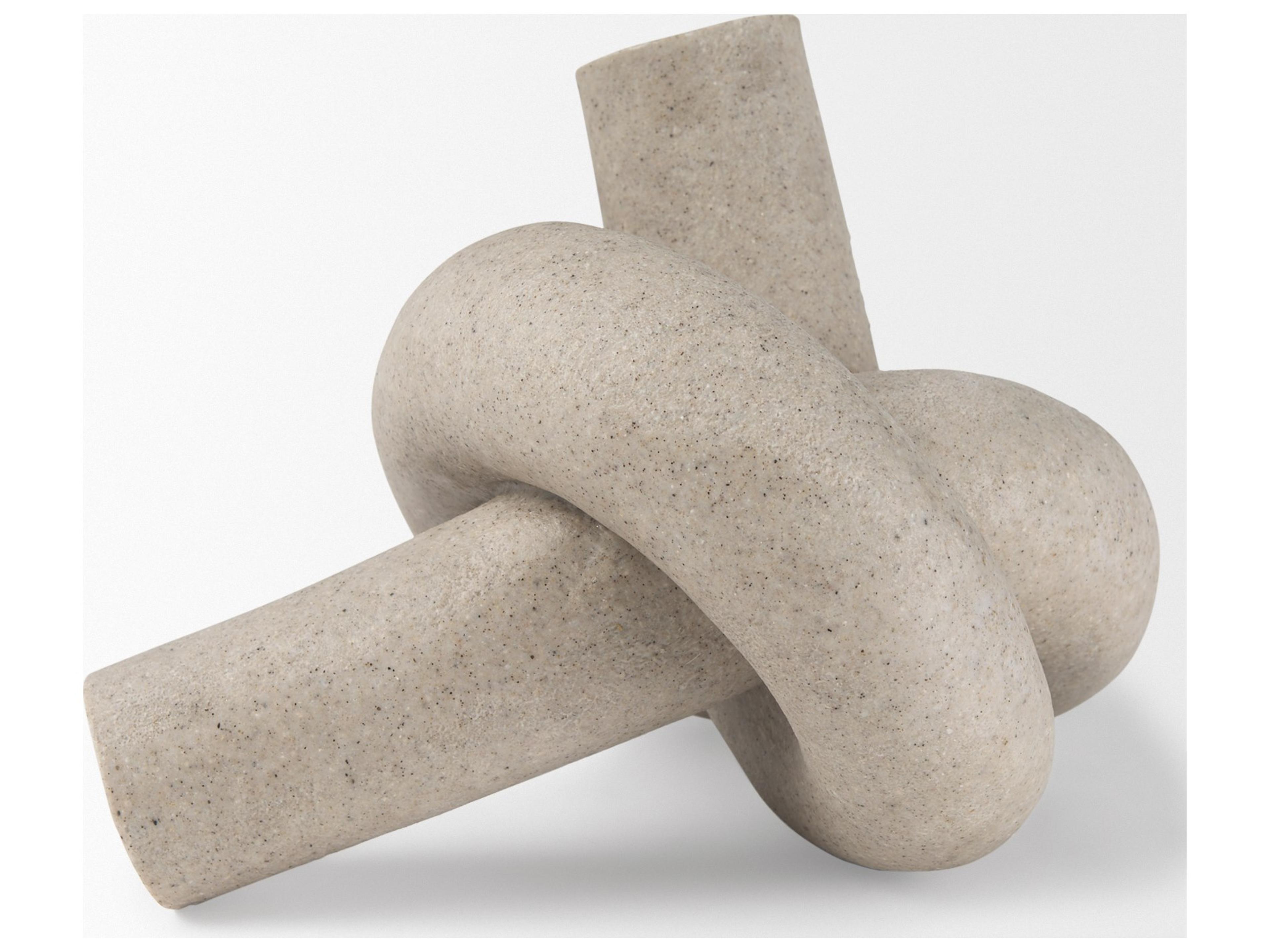 Mercana Otto  Sandstone Resin Large Knot Sculpture Decorative Object