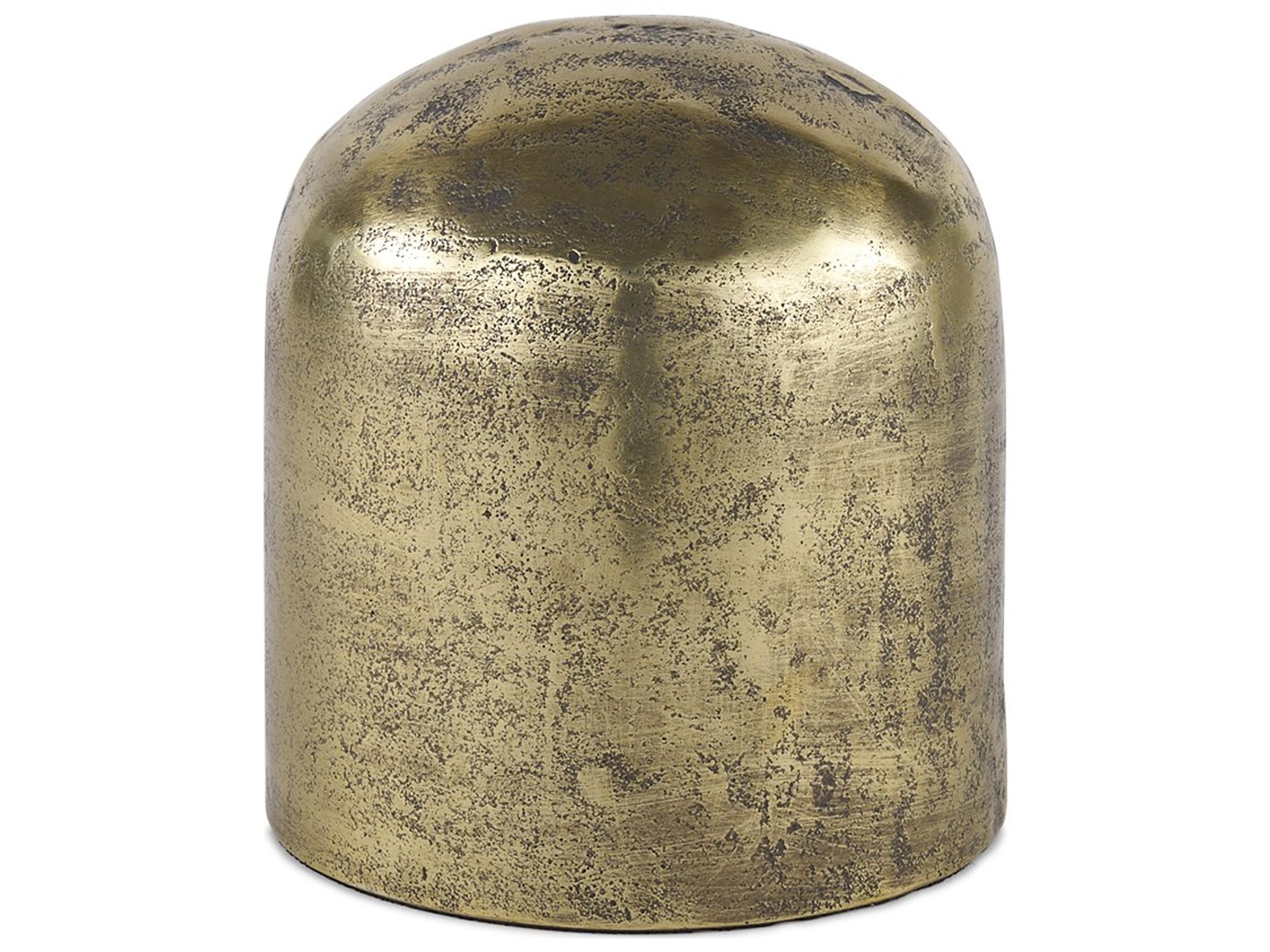 Quonset Short Brass Finished Aluminum Metal Ornament