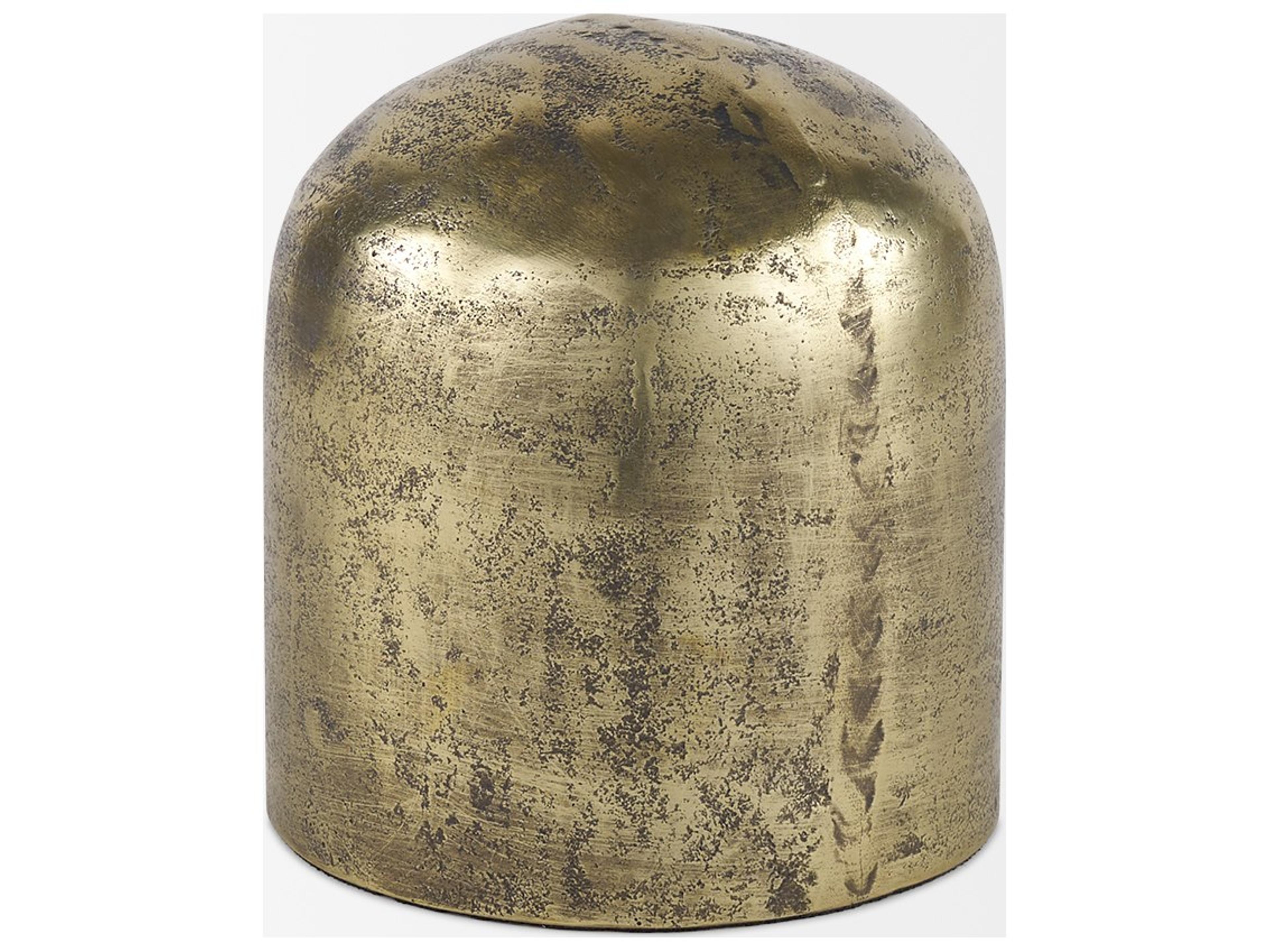 Mercana Quonset Short Brass Finished Aluminum Metal Ornament