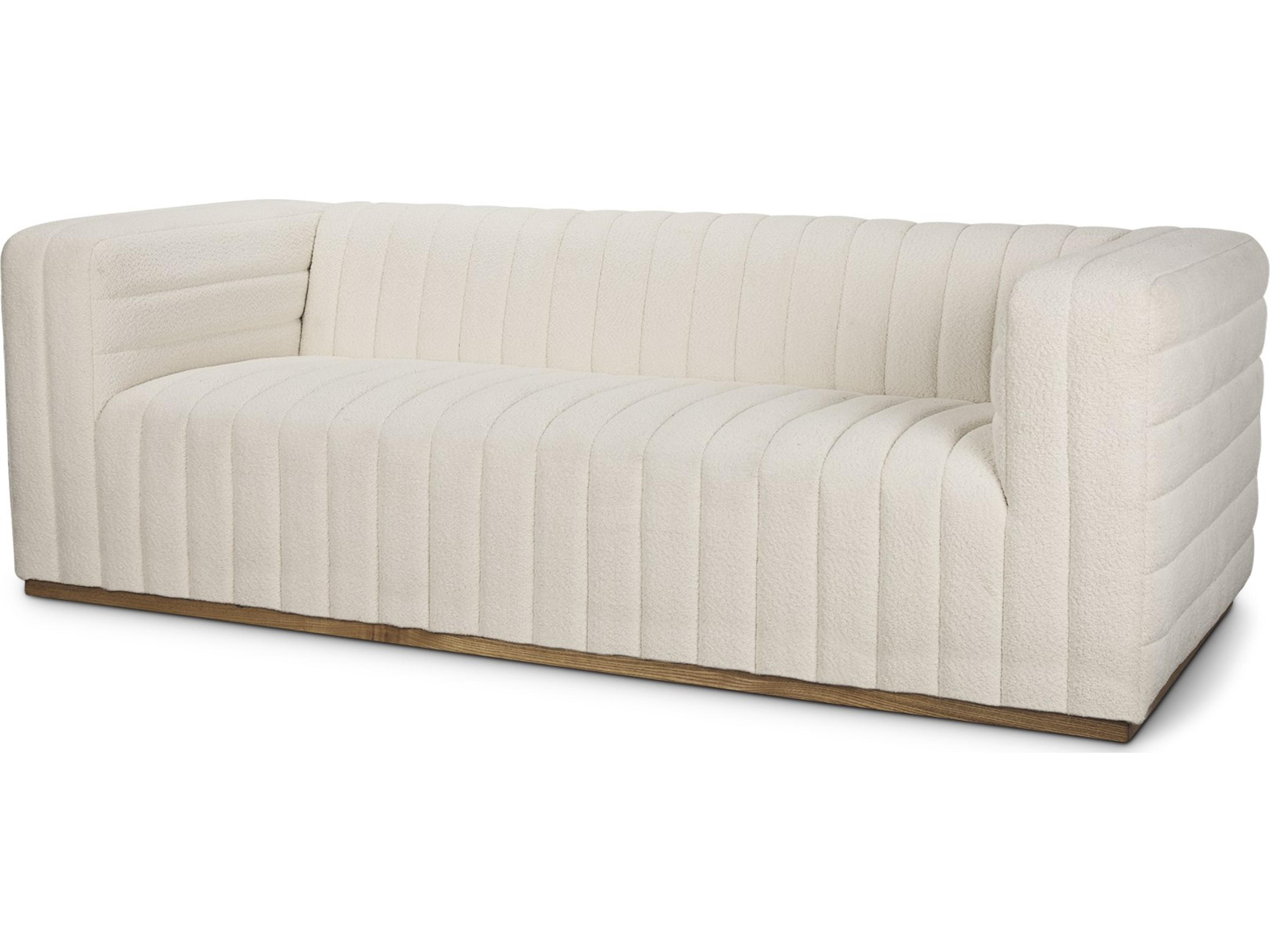 Ricciardo Cream Boucle 3-Seater Sofa