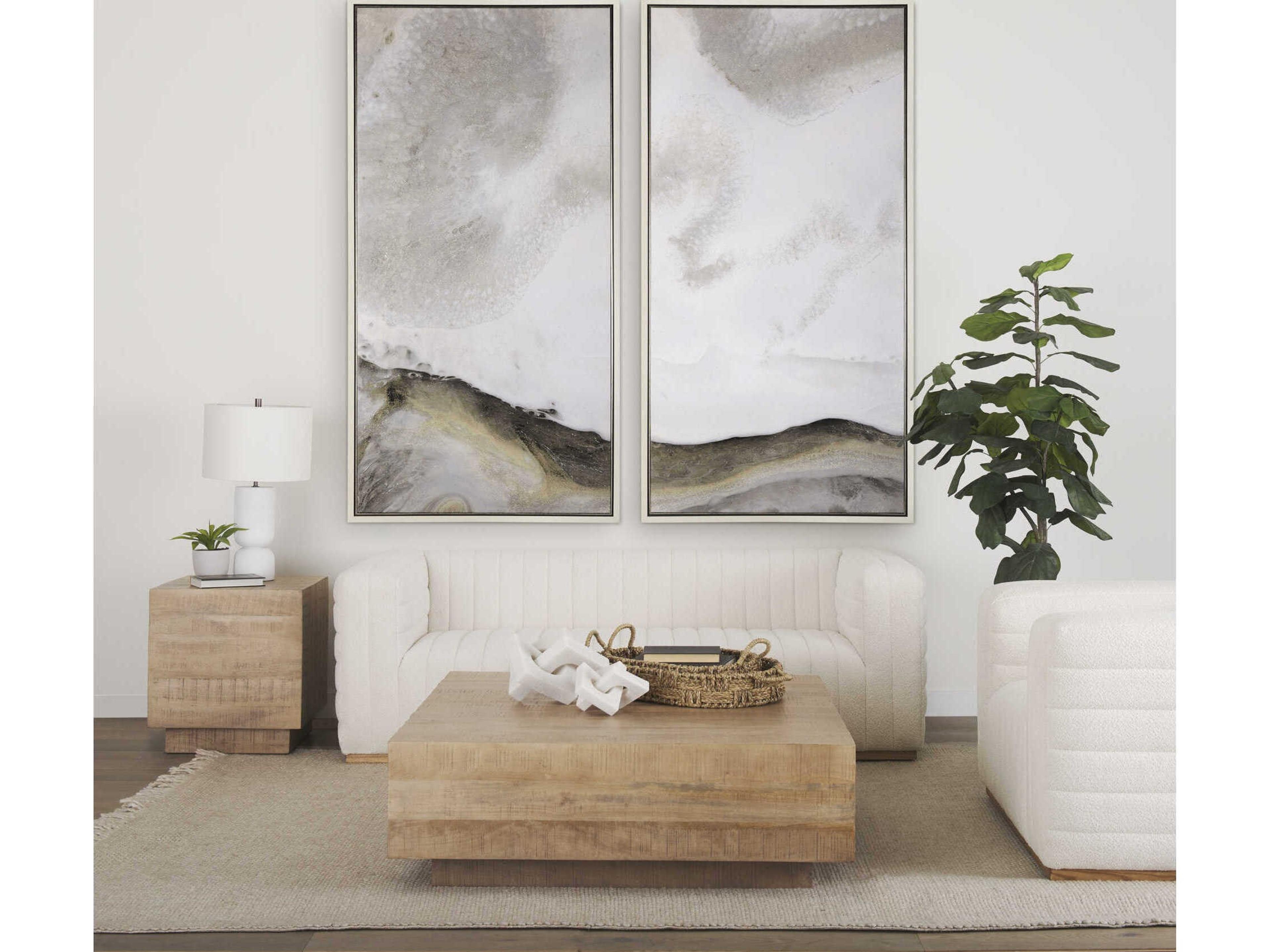 Mercana Ricciardo Cream Boucle 3-Seater Sofa