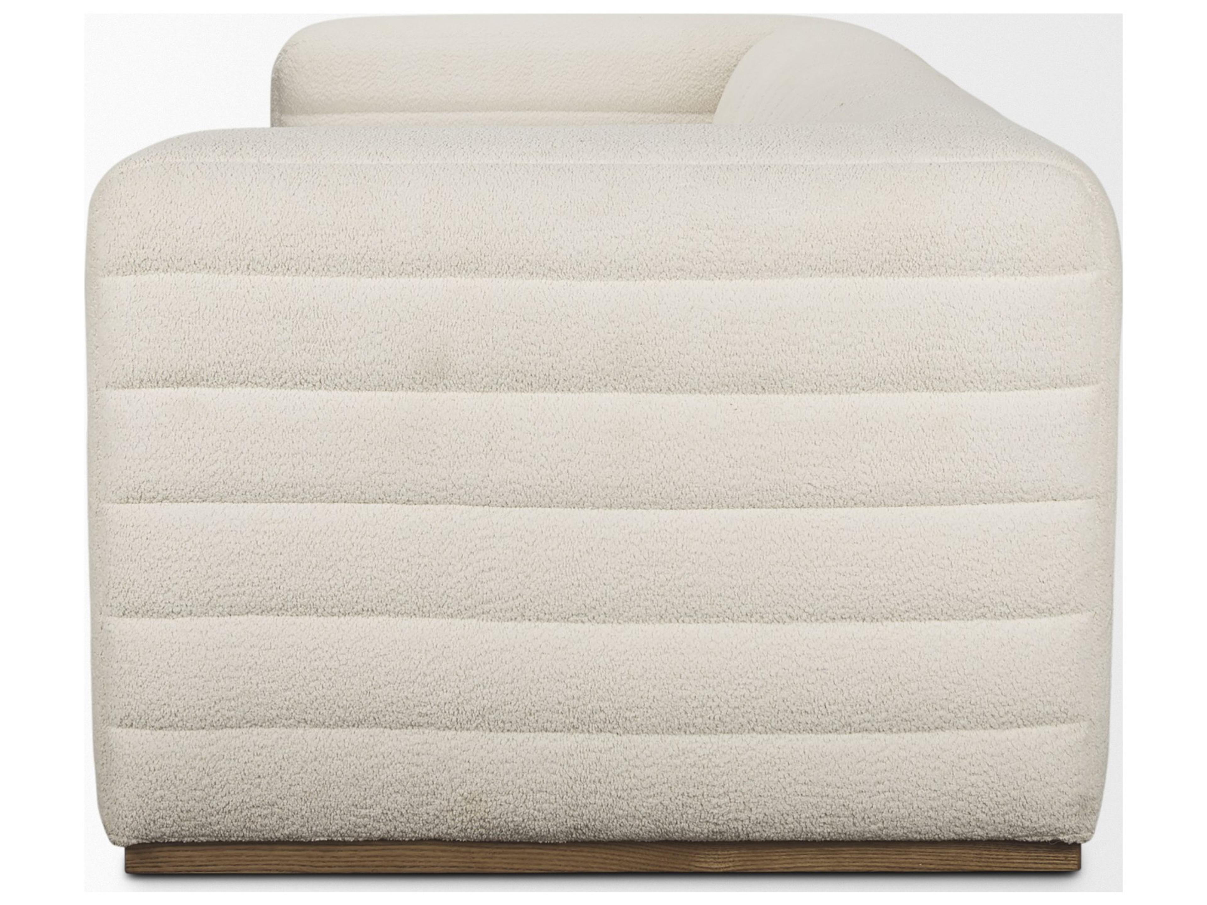 Mercana Ricciardo Cream Boucle 3-Seater Sofa