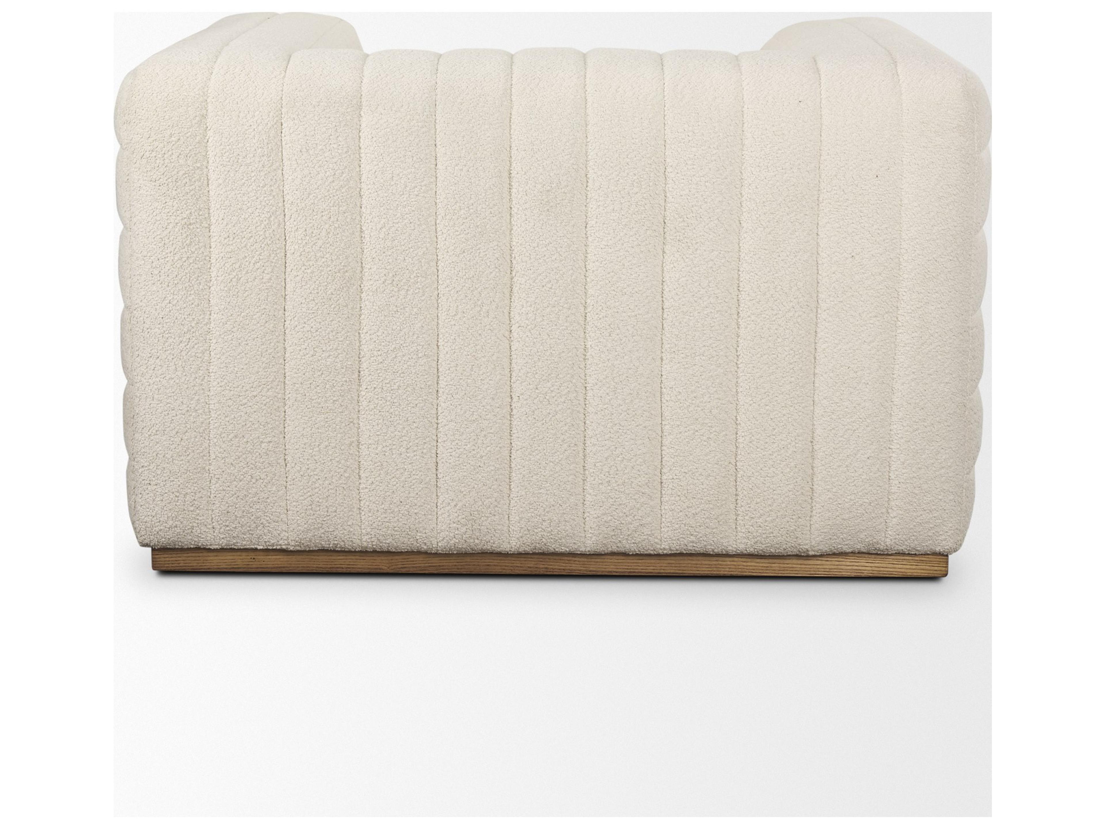 Mercana Ricciardo Cream Boucle Upholstered Arm Chair
