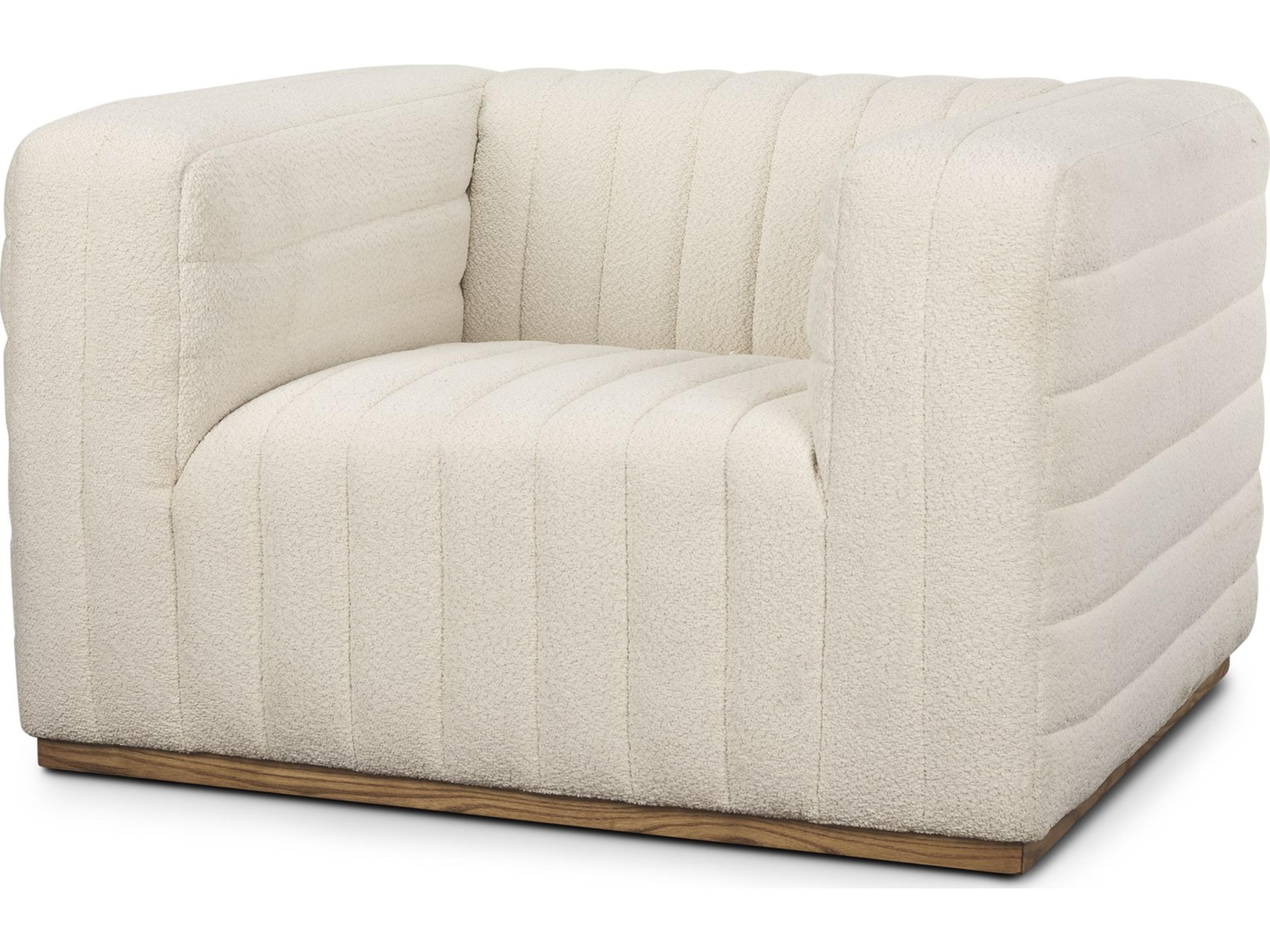 Ricciardo Cream Boucle Upholstered Arm Chair