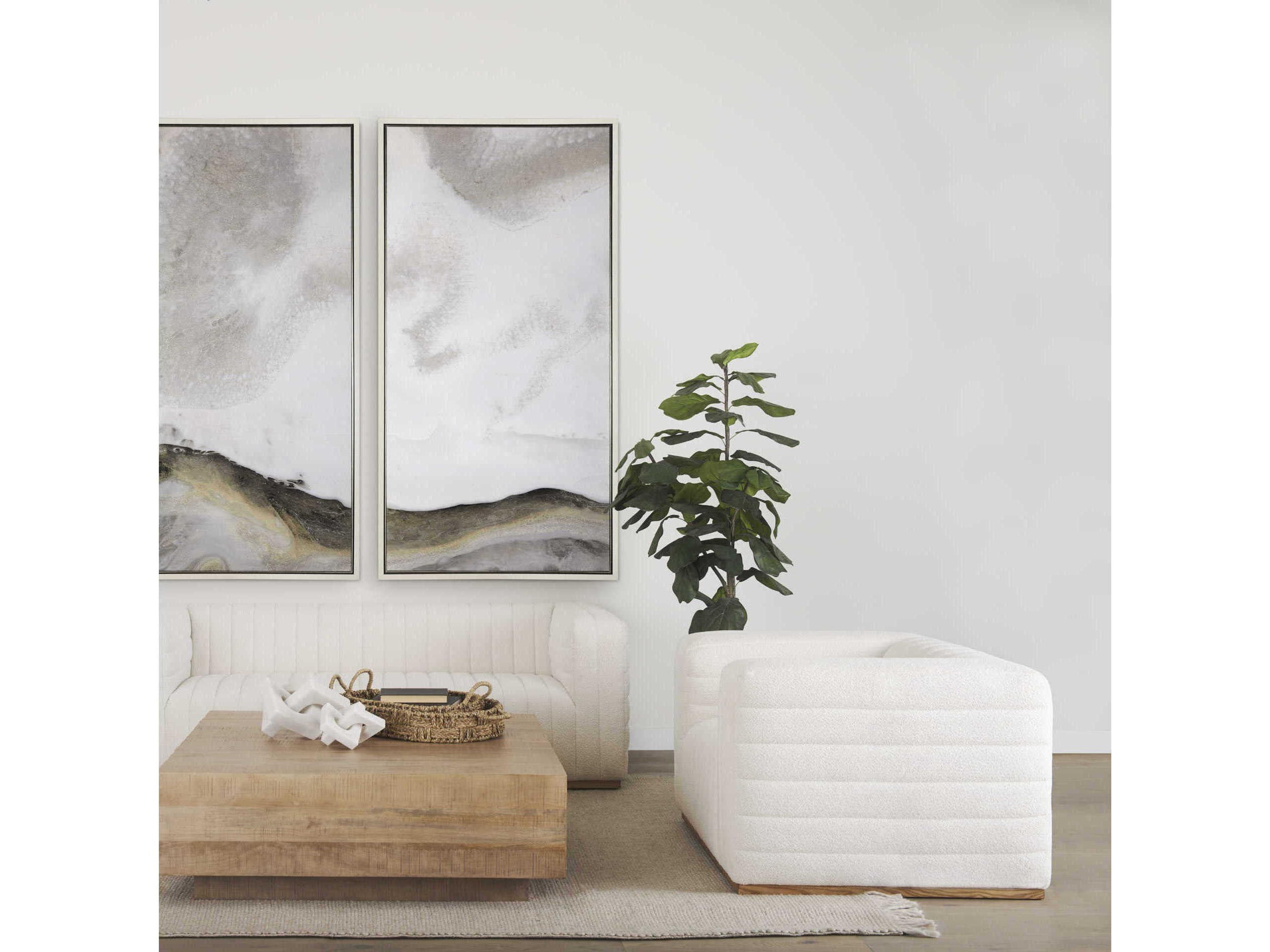 Mercana Ricciardo Cream Boucle Upholstered Arm Chair