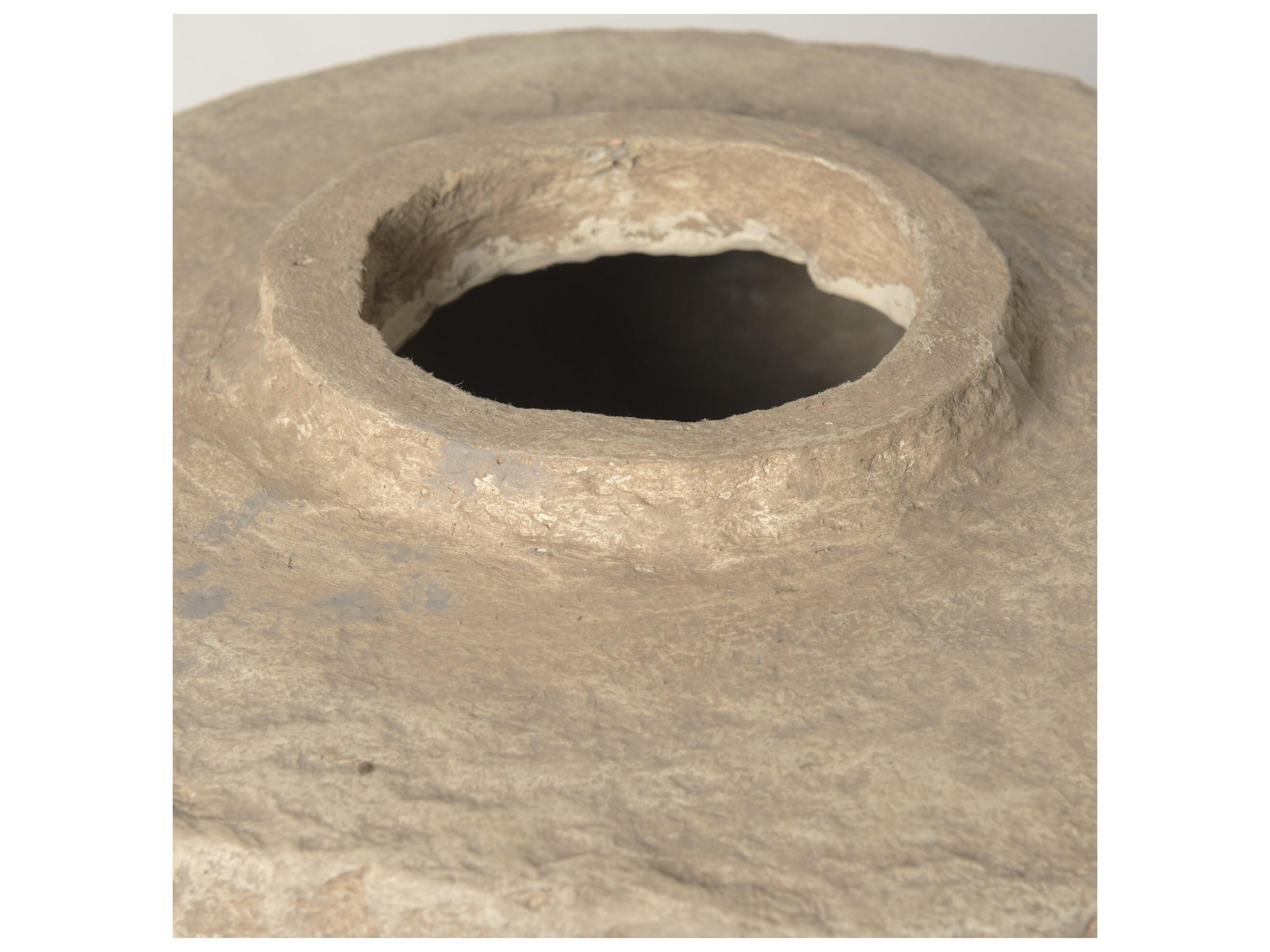 Mercana Rama Large Beige Paper Mache Floor Vase