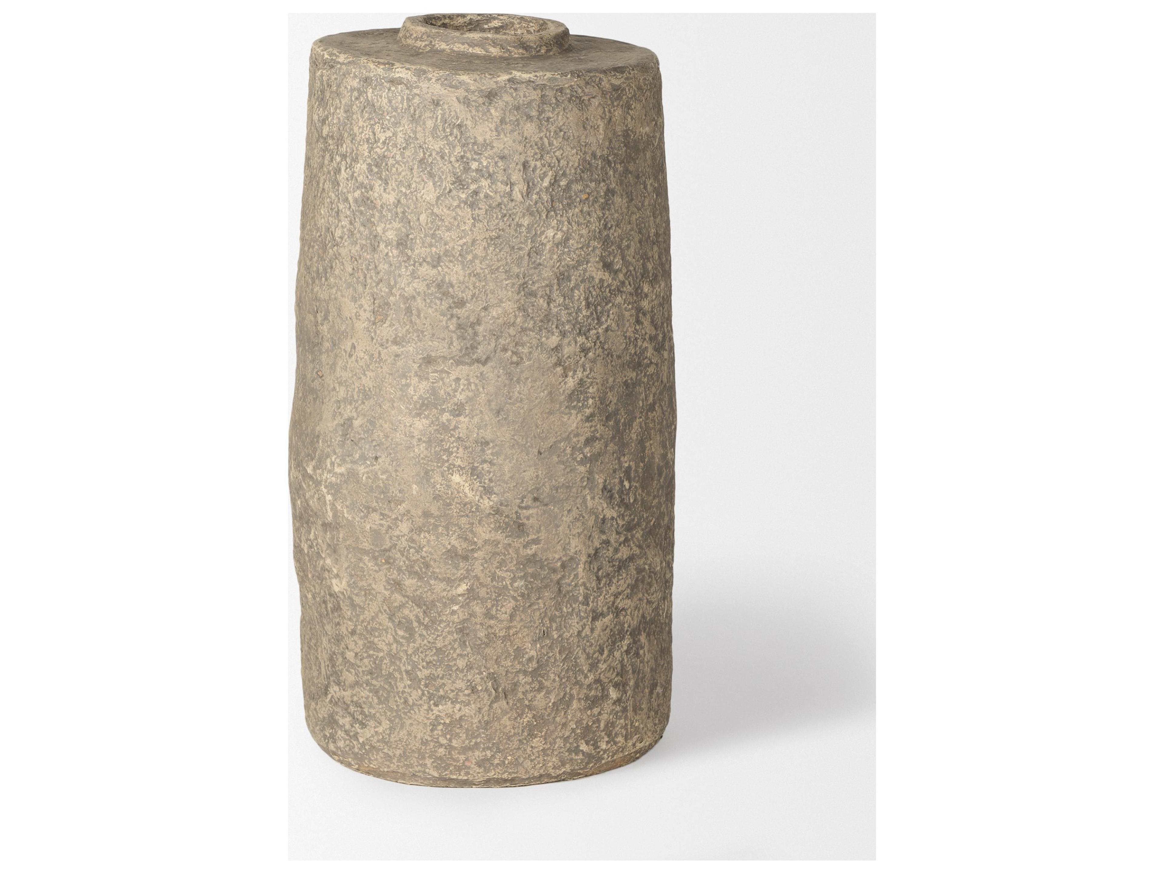 Mercana Rama Small Gray Paper Mache Floor Vase