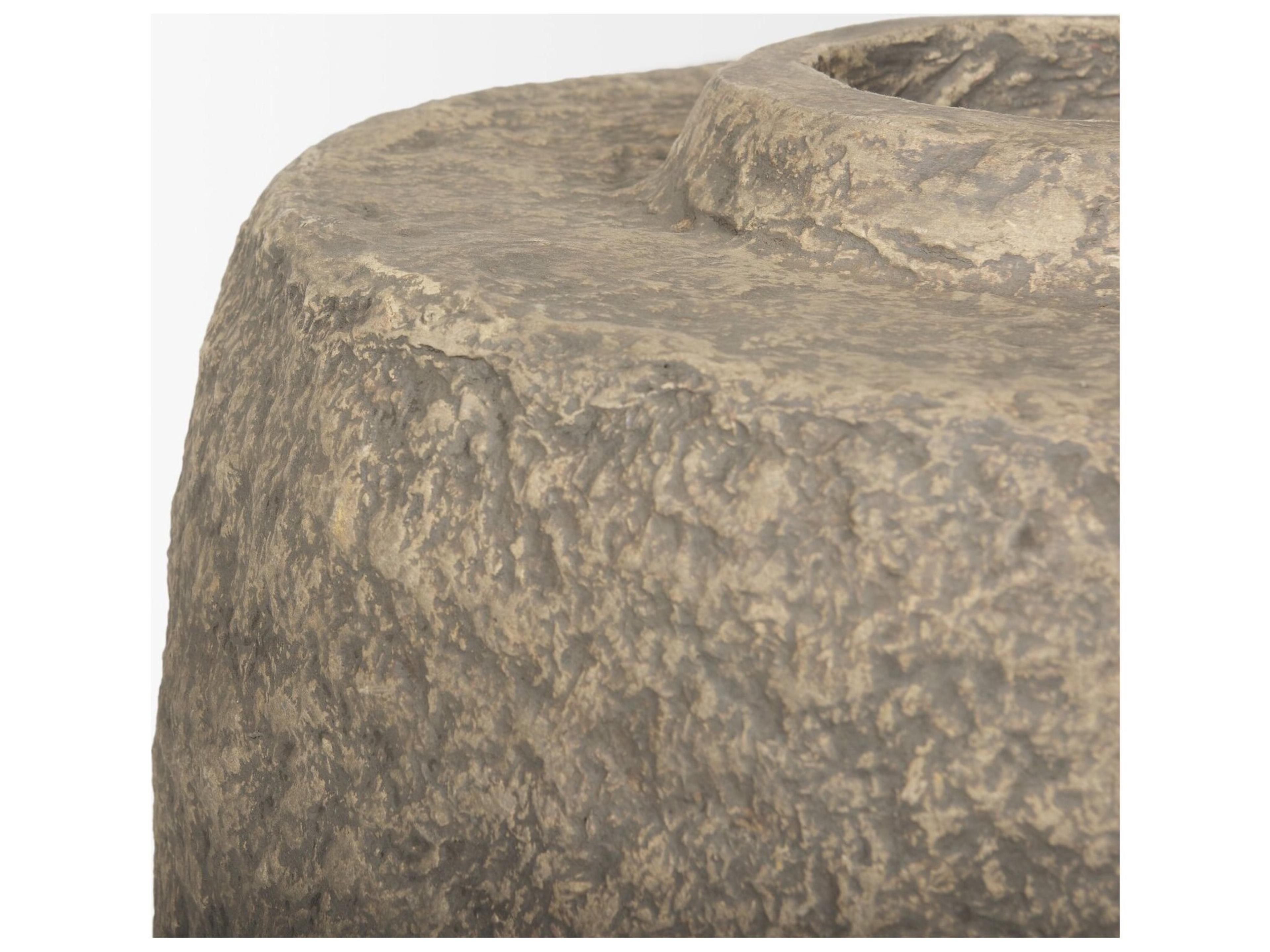 Mercana Rama Large Gray Paper Mache Floor Vase