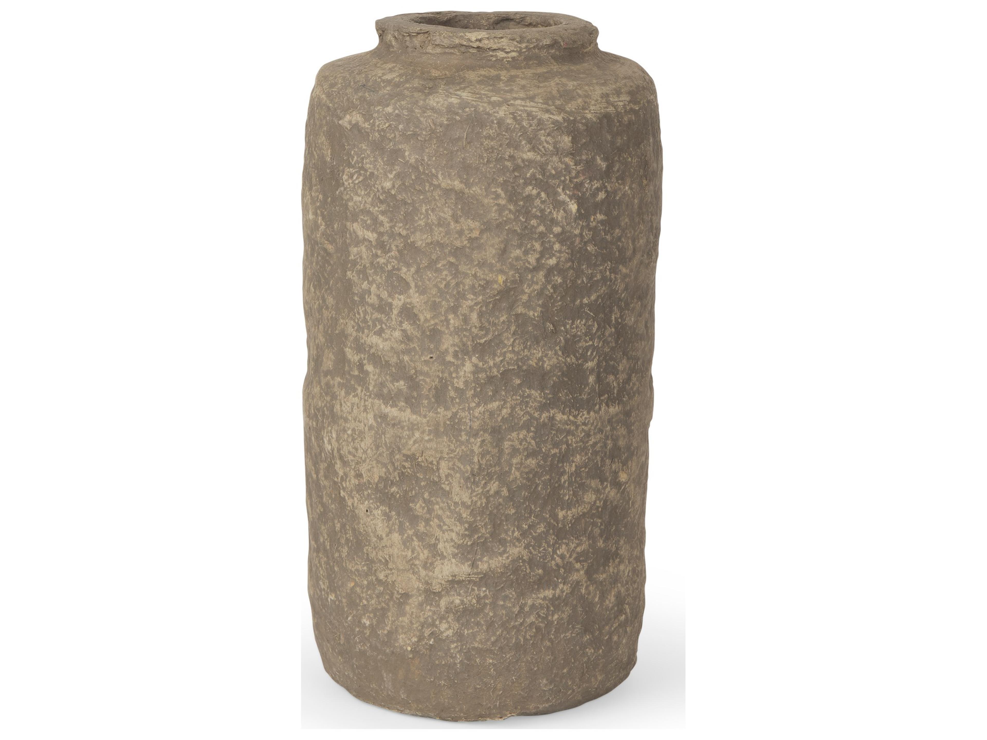 Bala Small Gray Paper Mache Vase
