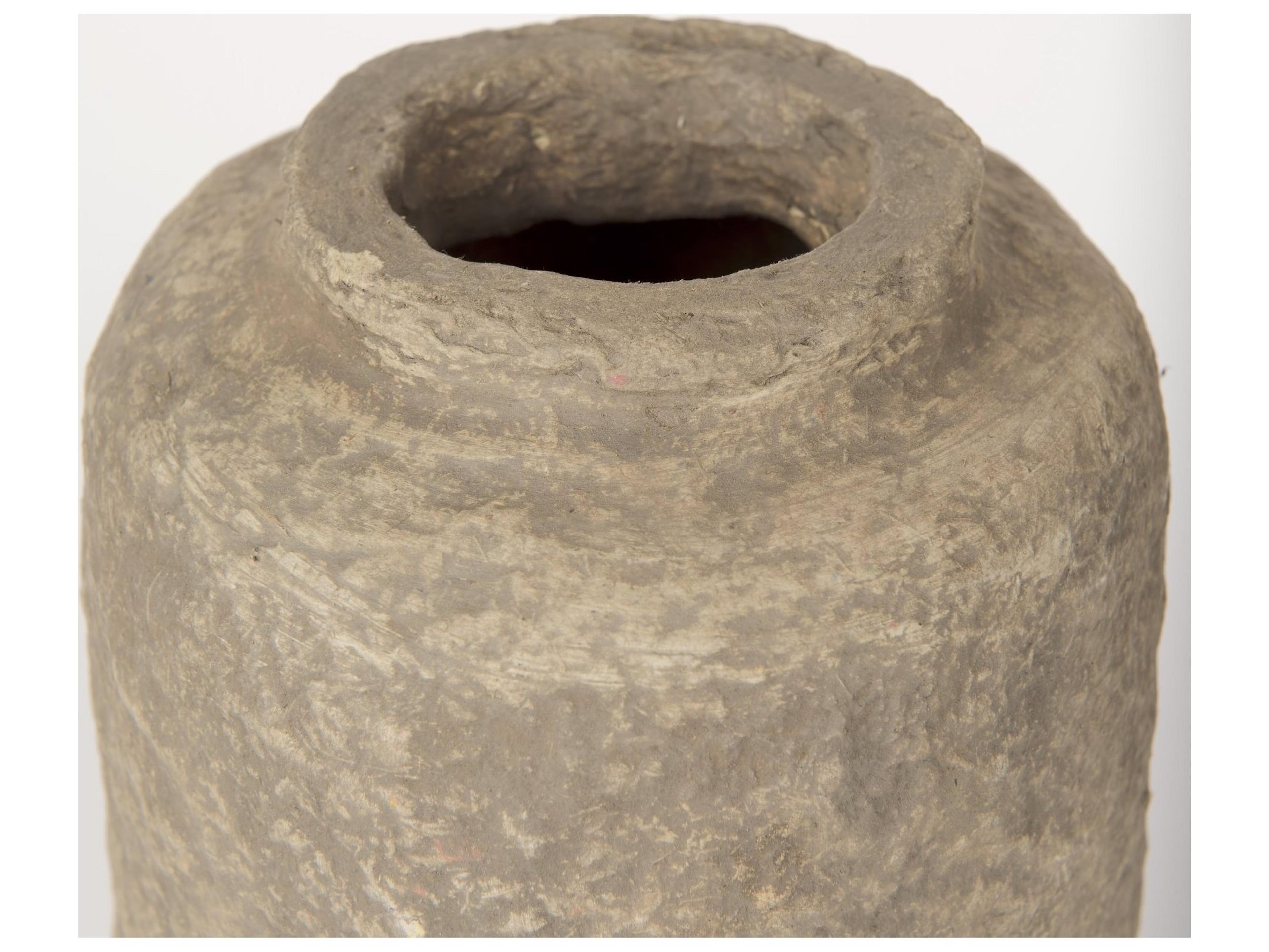 Mercana Bala Small Gray Paper Mache Vase