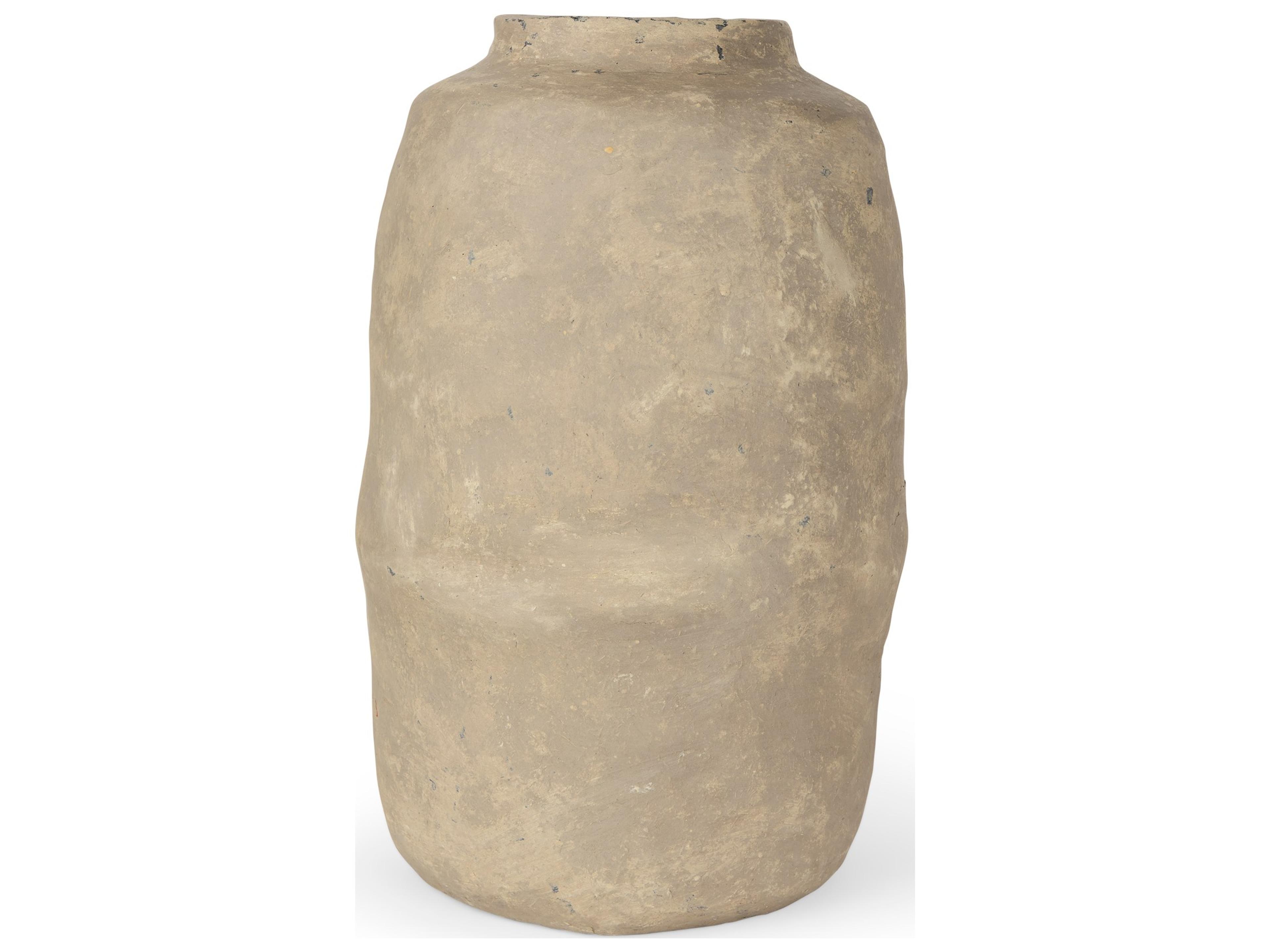 Bala Large Gray Paper Mache Vase