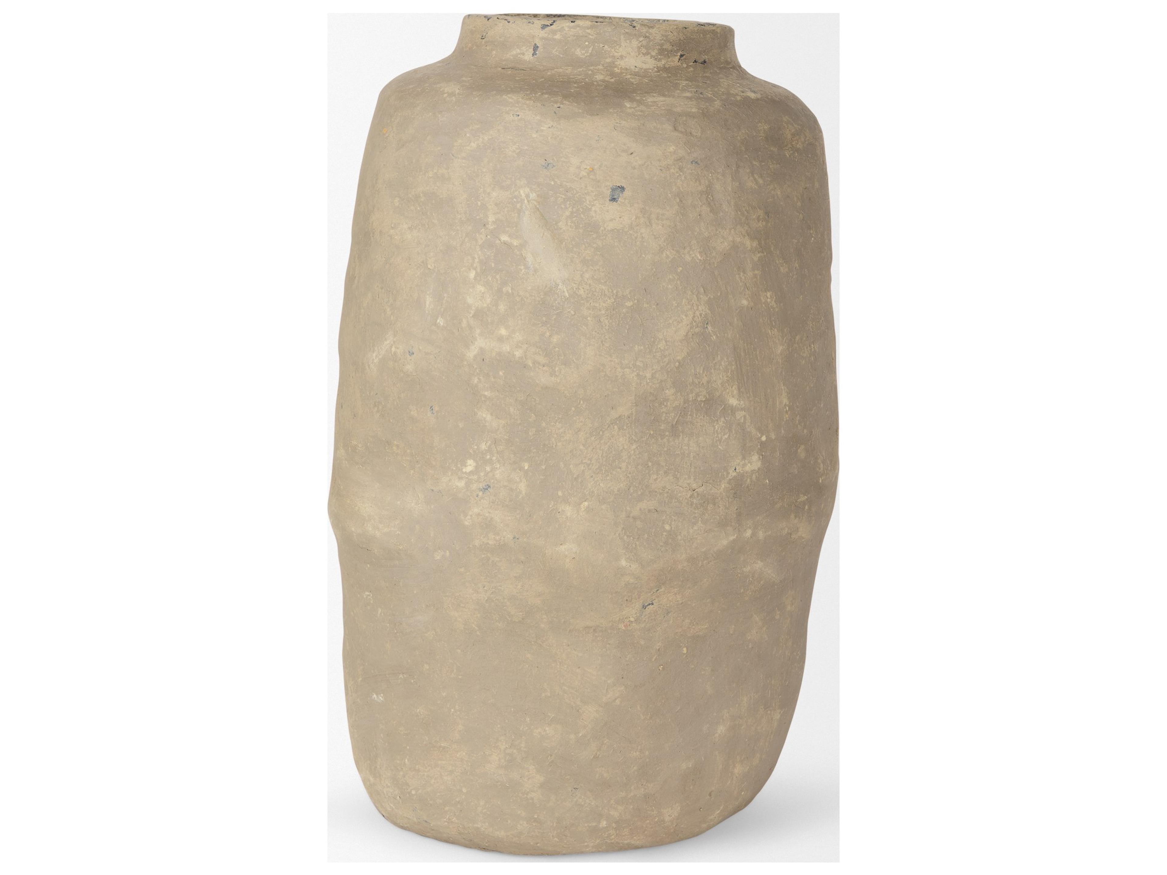 Mercana Bala Large Gray Paper Mache Vase