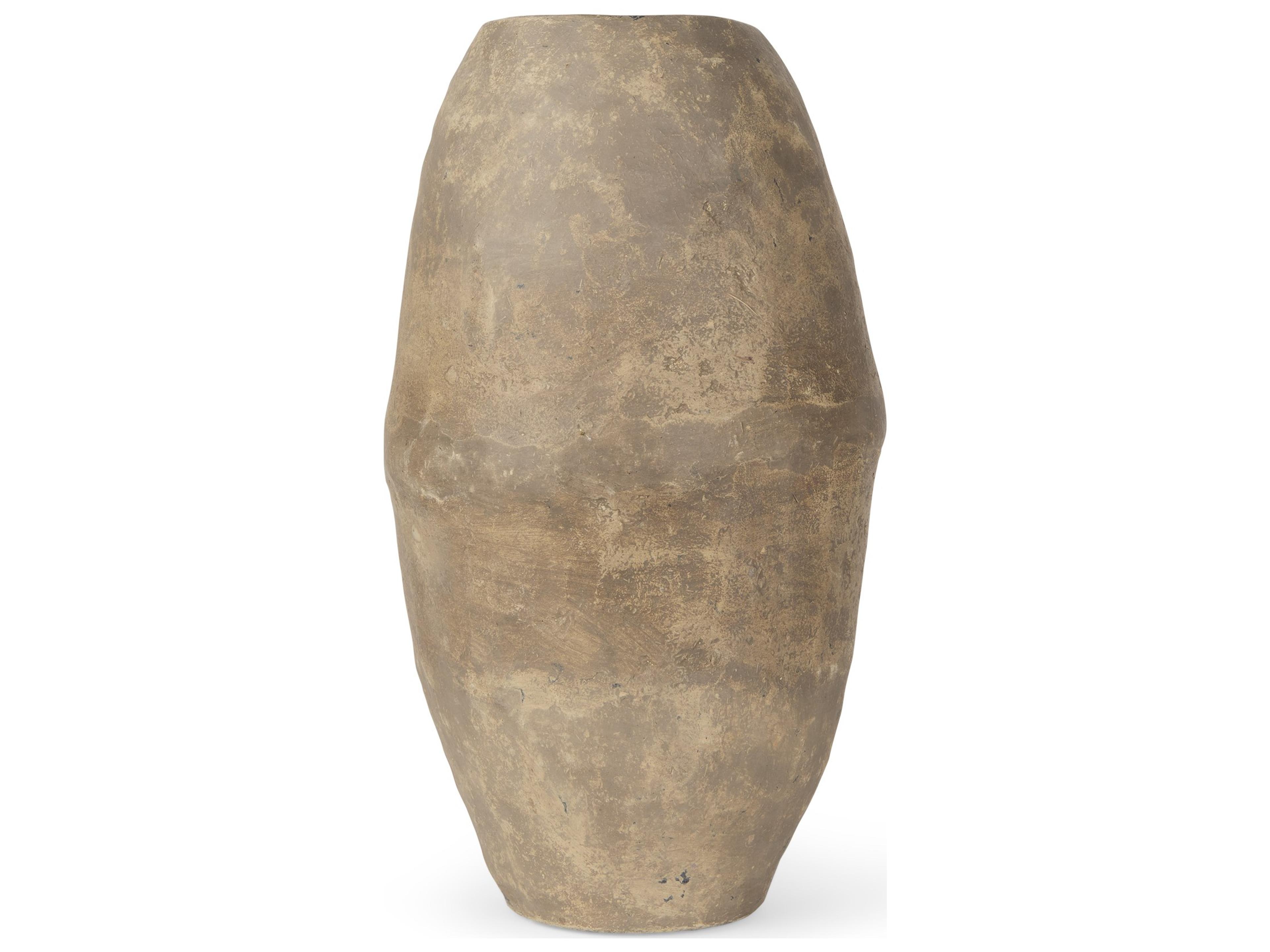 Rundal Large Gray Paper Mache Vase
