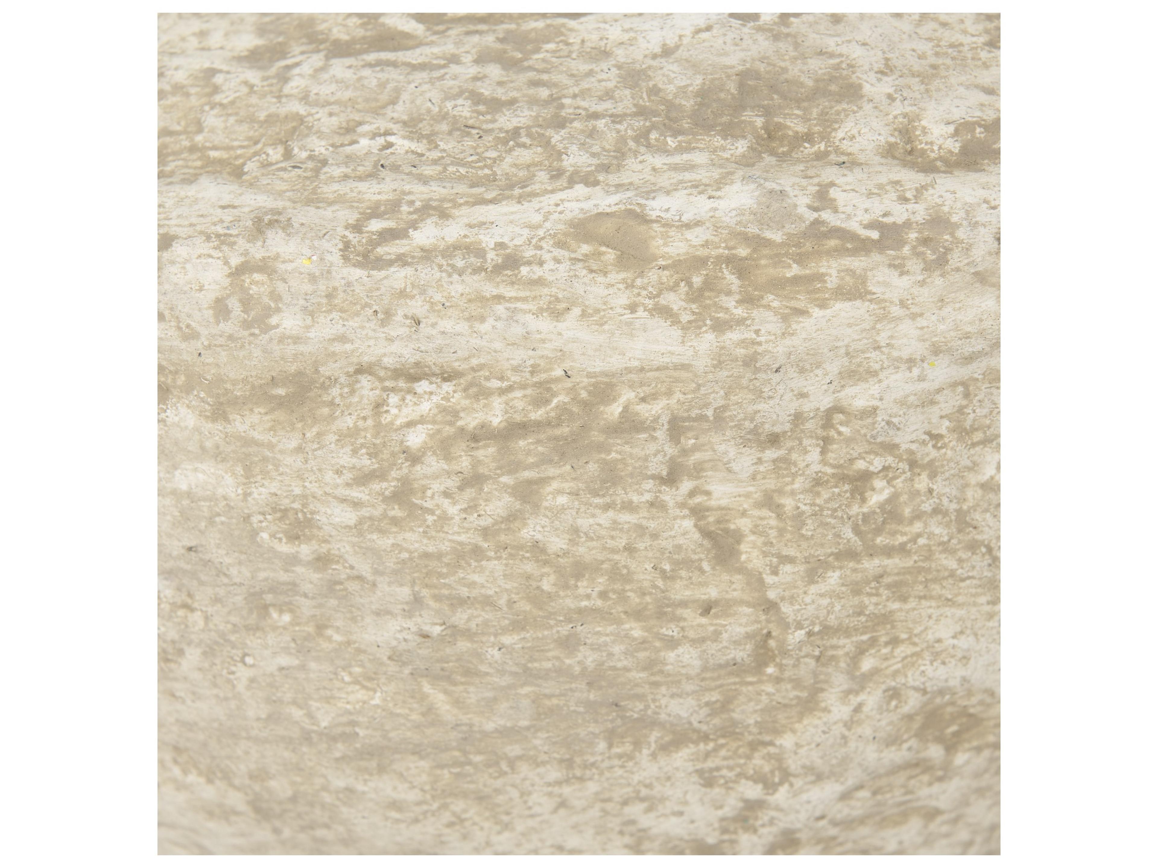 Mercana Sonu Set of 2 Beige Paper Mache Half-Pot Bowls