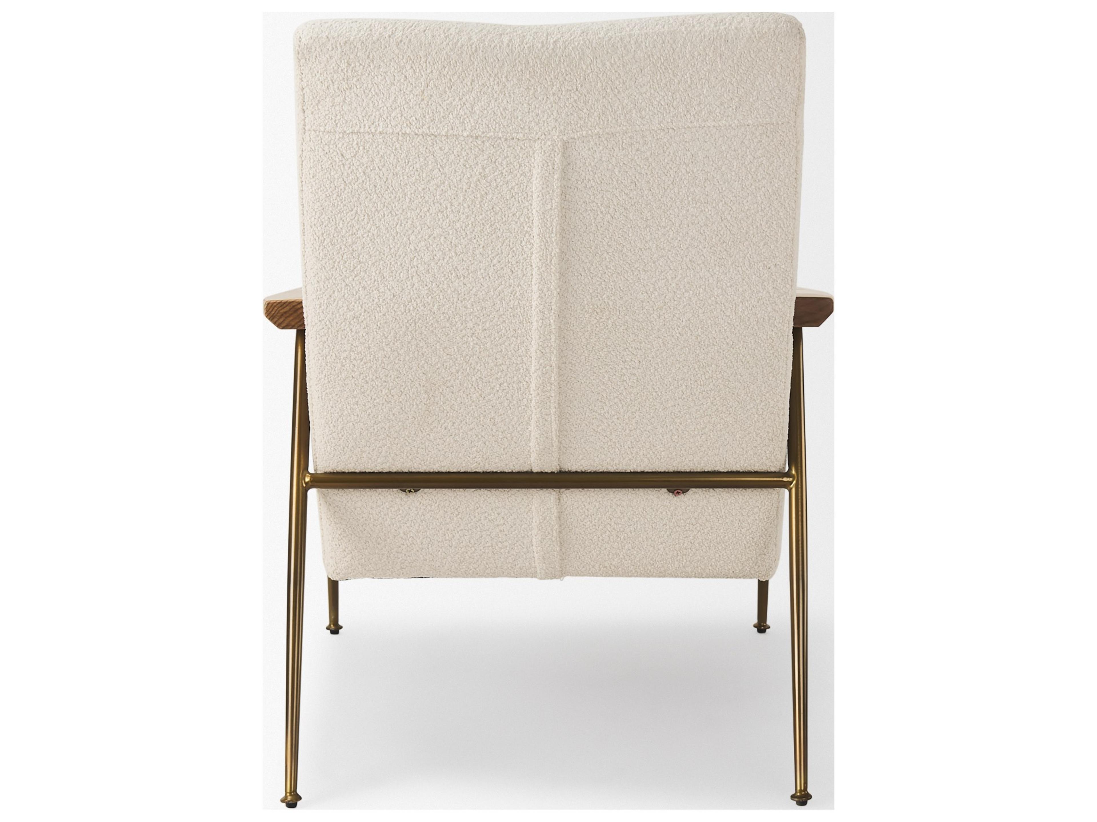 Mercana Grosjean Cream Boucle Accent Chair