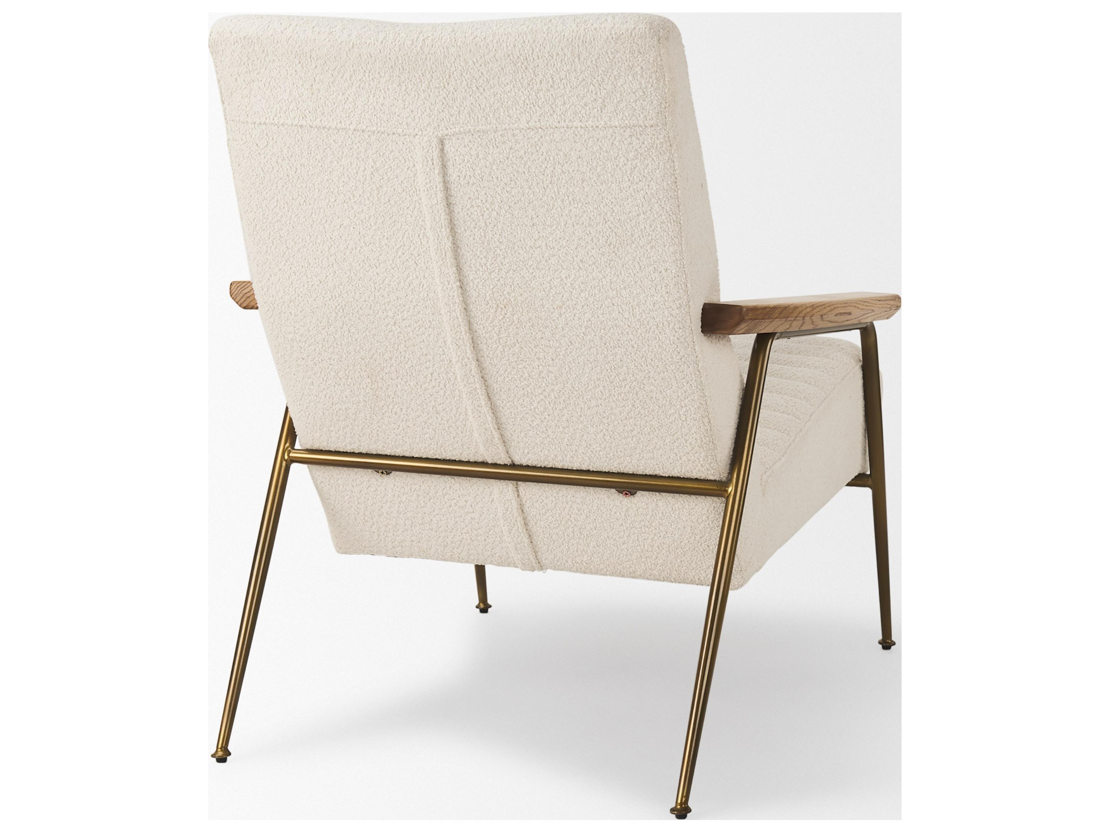 Mercana Grosjean Cream Boucle Accent Chair