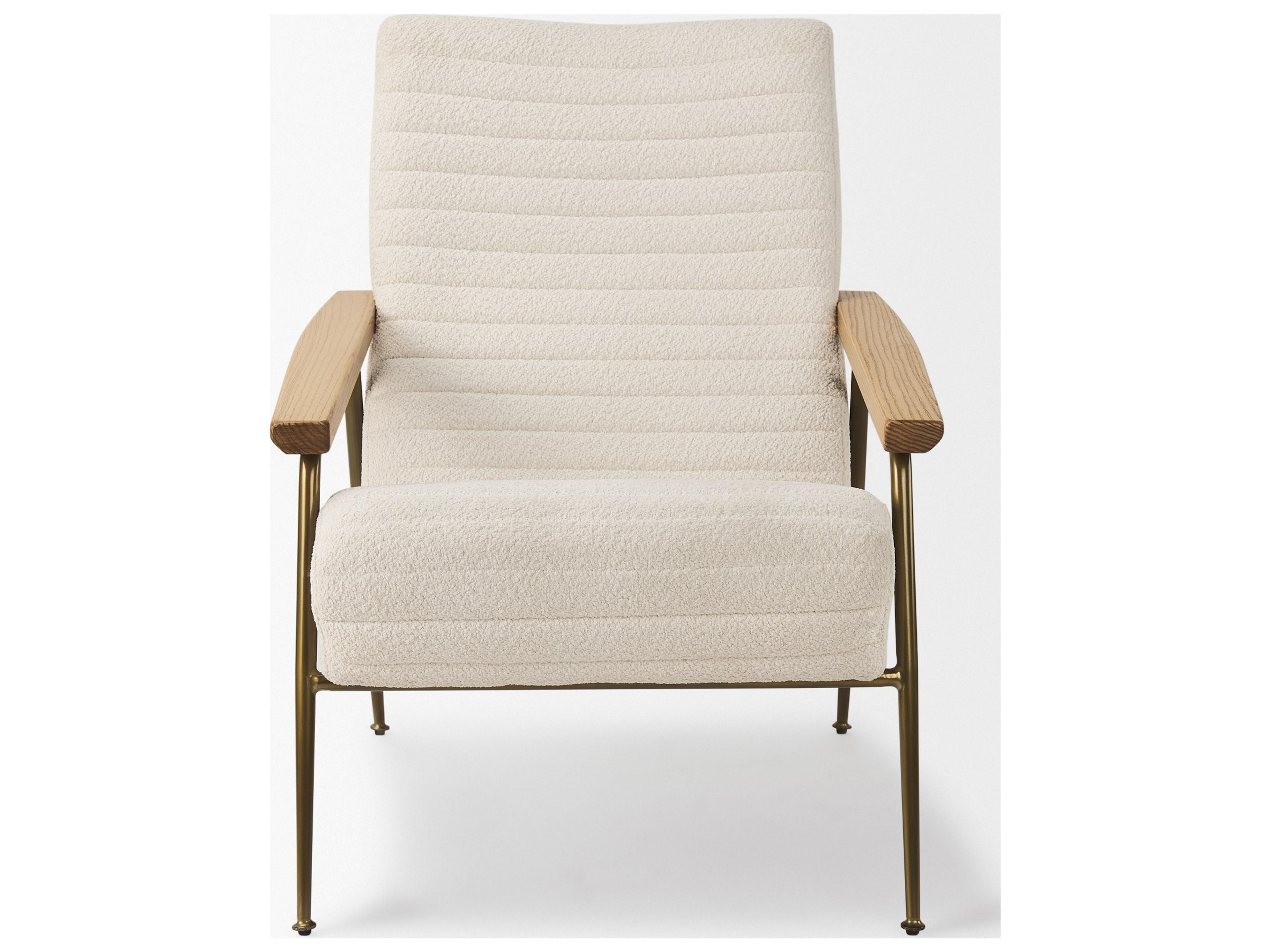 Mercana Grosjean Cream Boucle Accent Chair